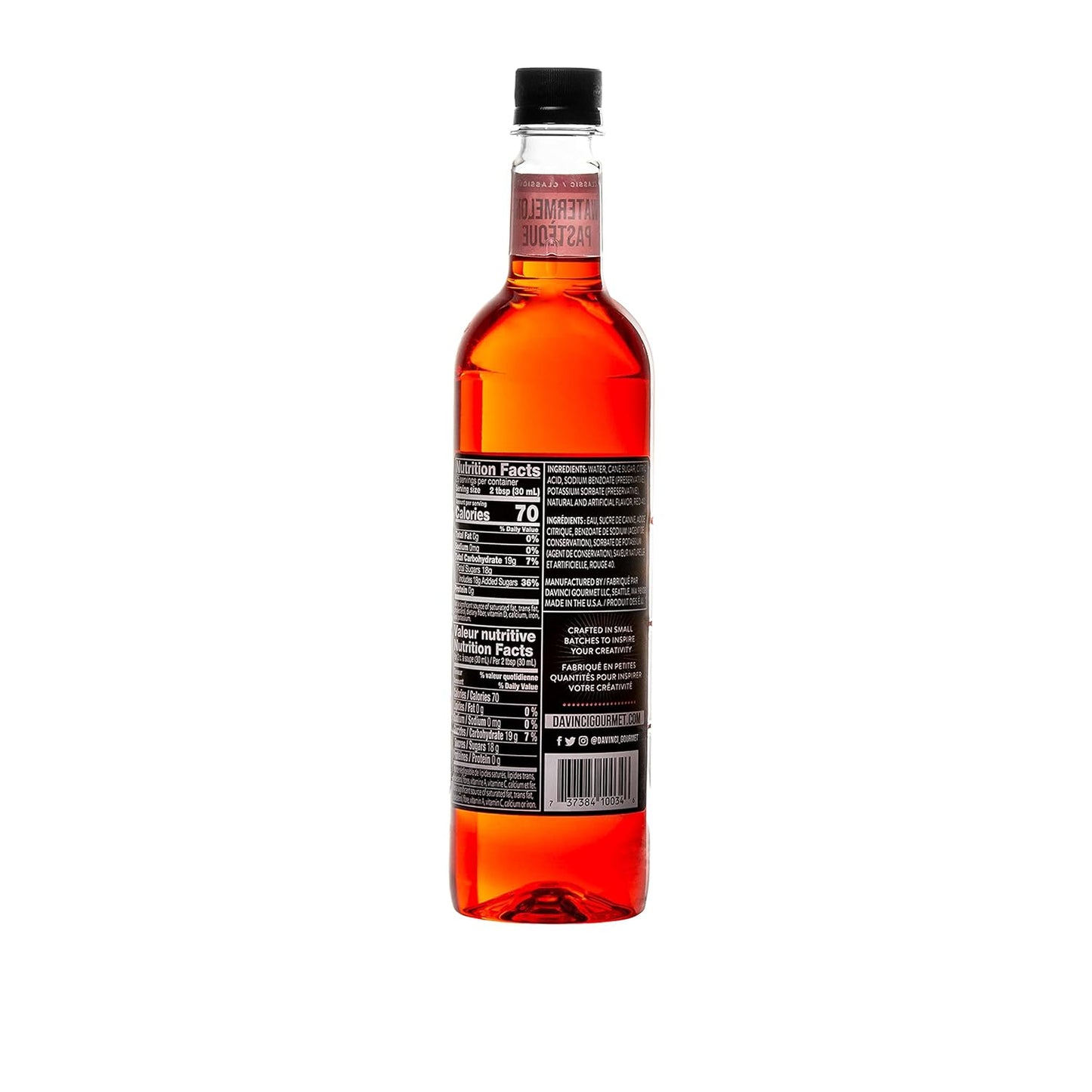 DaVinci Gourmet Classic Watermelon Syrup, 25.4 Fluid Ounces (Pack of 4)