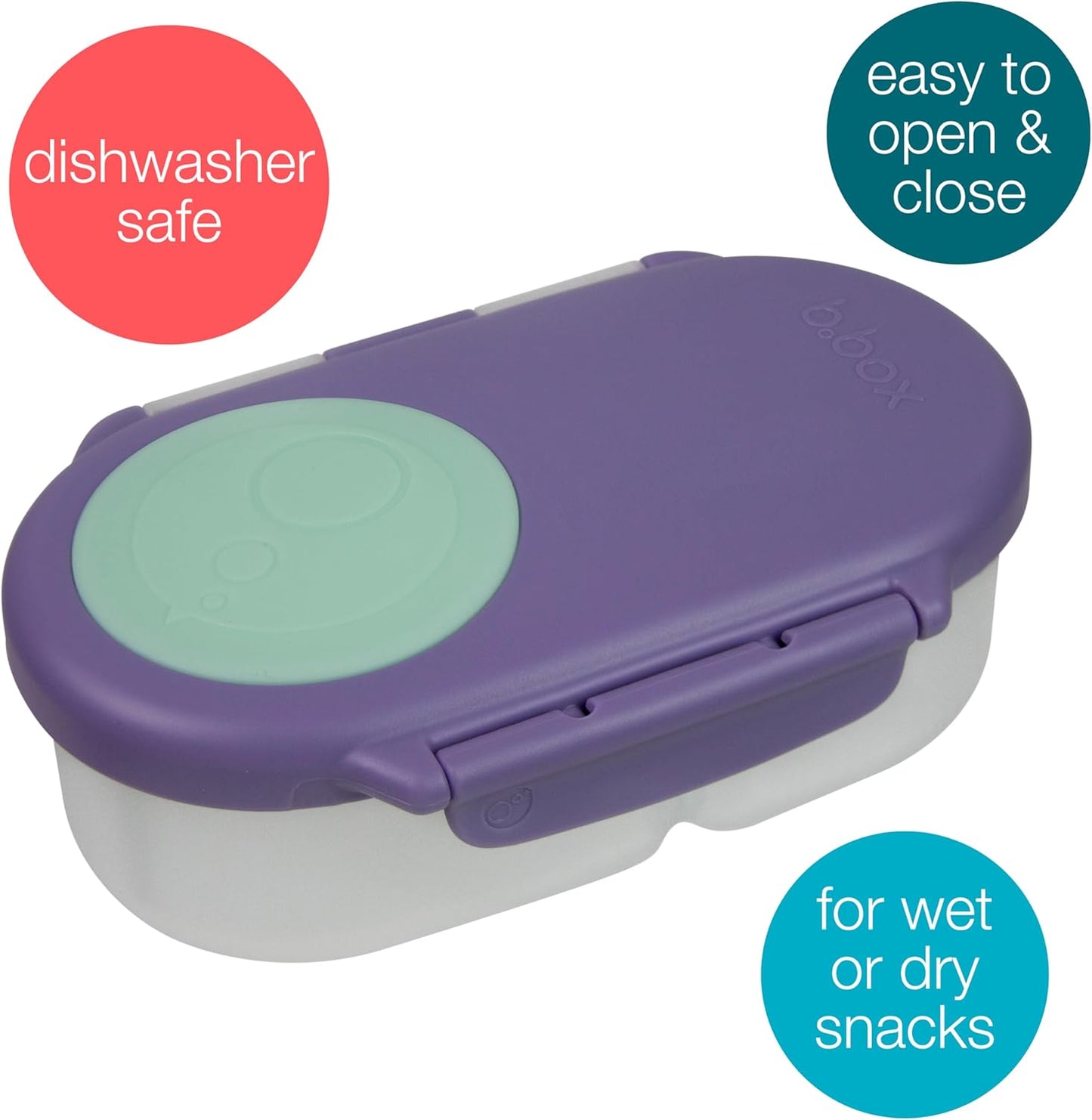 B.box Lilac Pop Snackbox, 1 EA