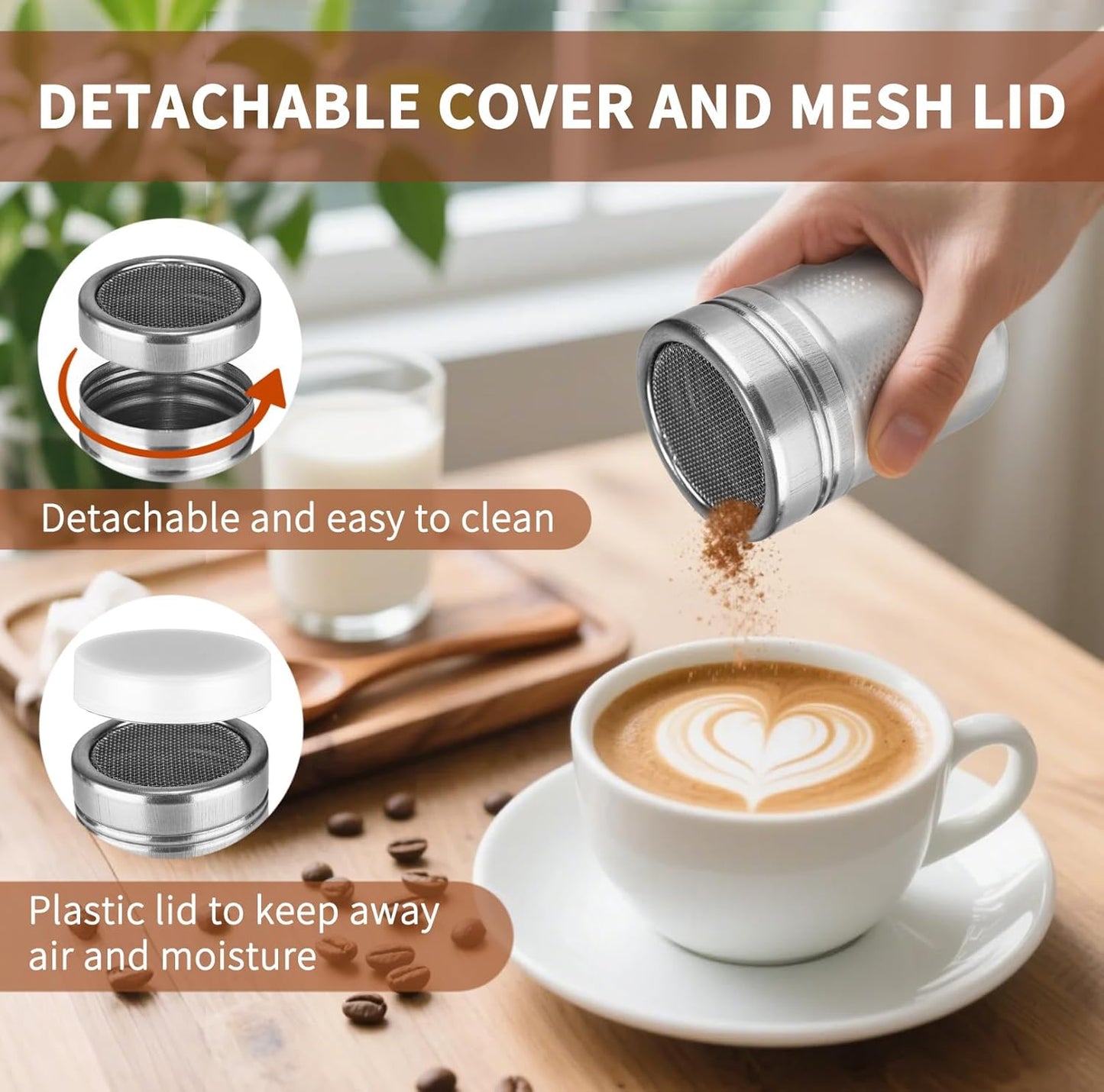 23Pcs Espresso Accessories, 51mm Coffee Espresso Tamper Kit, Espresso Machine Accessories Set, with Espress Stirrer | 350ml Milk Pitcher | Coffee Powder Dispenser | Latte Art Kit for Espresso Machine