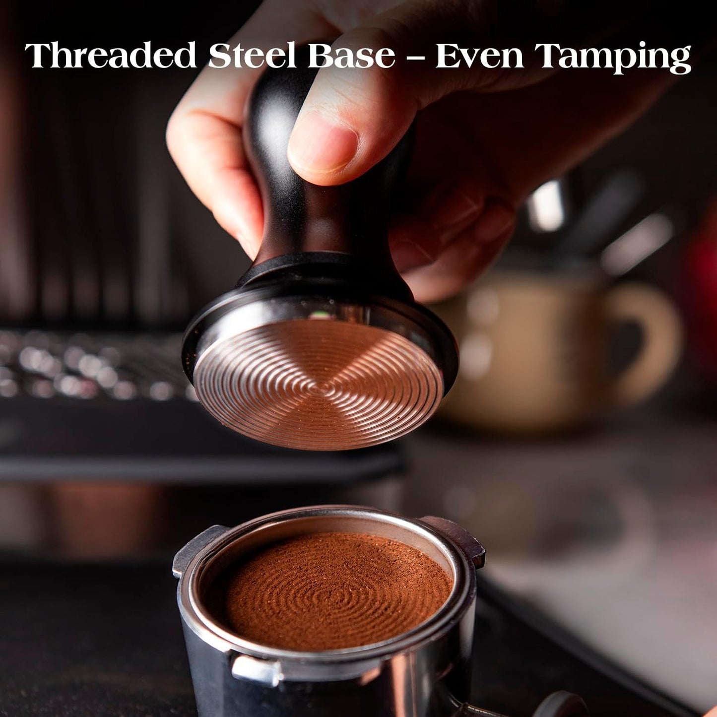 7 PCS 51mm Espresso Accessories Kit: Espresso Tamper, Coffee Distributor, Puck Screen, Dosing Funnel and WDT Tool Espresso Machine Accessories, Gifts for Coffee Lovers