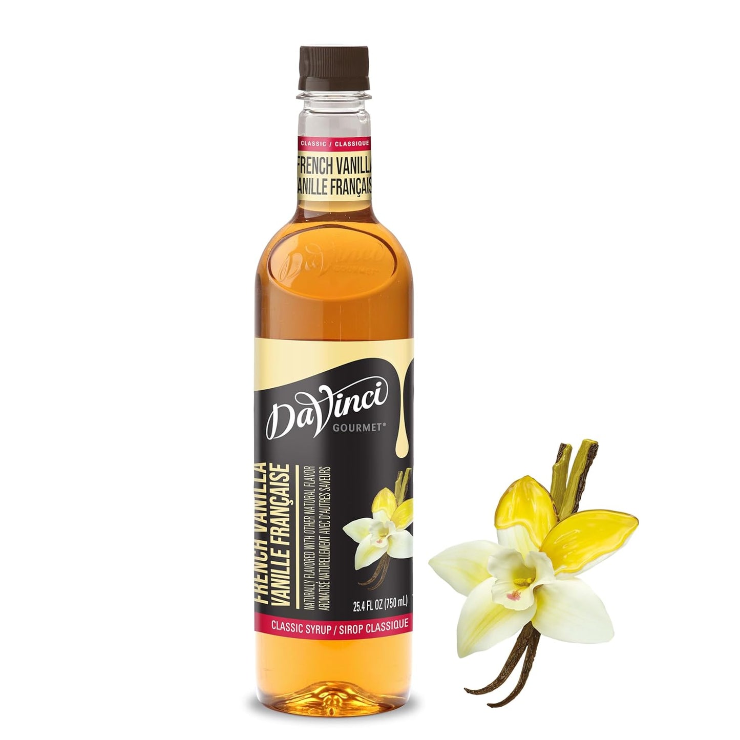 DaVinci Gourmet Classic French Vanilla Syrup, 25.4 Fluid Ounces (Pack of 1)