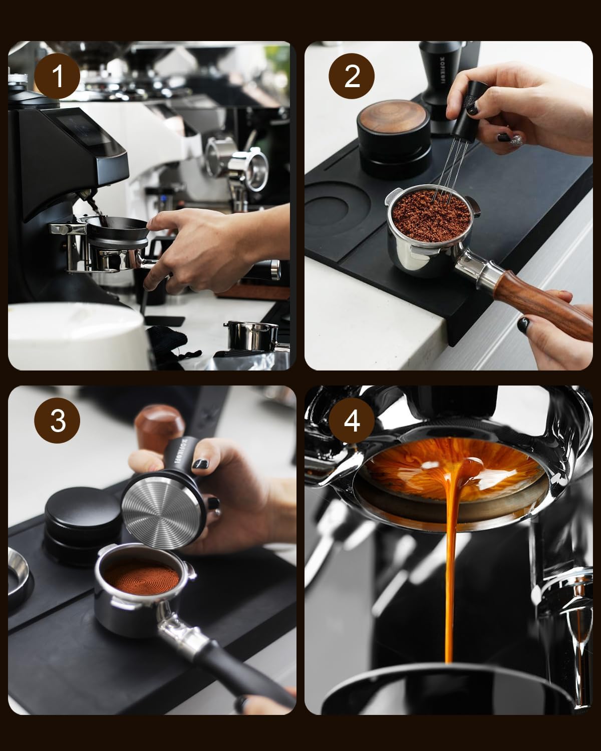 51mm Bottomless Portafilter 3 Ears Compatible with Delonghi Dedica EC680/EC685/EC885 and SMEG, EUPA Espresso Machines, Espresso Naked Bottomless Portafilter with Puck Screen and 18g Filter Basket