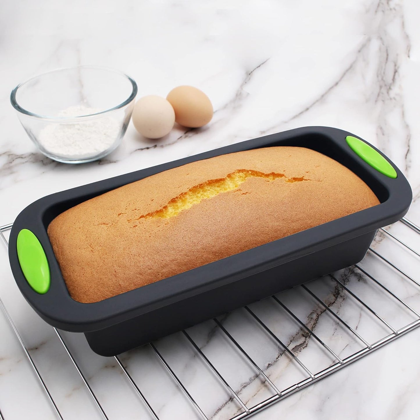 To encounter 41 Pieces Silicone Baking Pan Set, Silicone Cake Molds, Baking Sheet, Donut Pan, Muffin Pan with 36 Pack Baking Cups, Dishwasher Safe