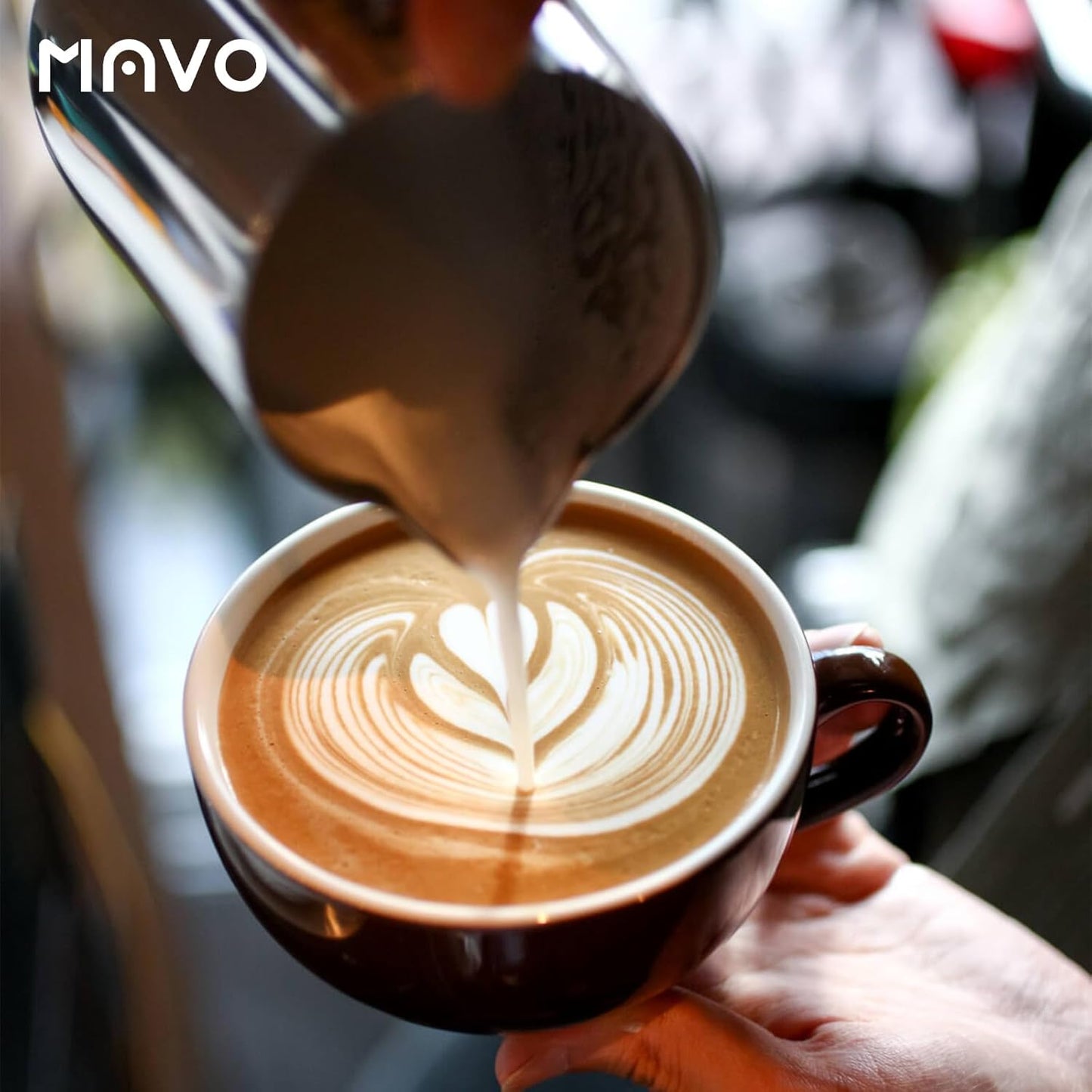 Milk Frothing Pitcher Steaming Pitchers Stainless Steel Milk/Coffee/Latte/Cappuccino Steam Pitchers Milk Jug Cup (350ml/12oz Single)
