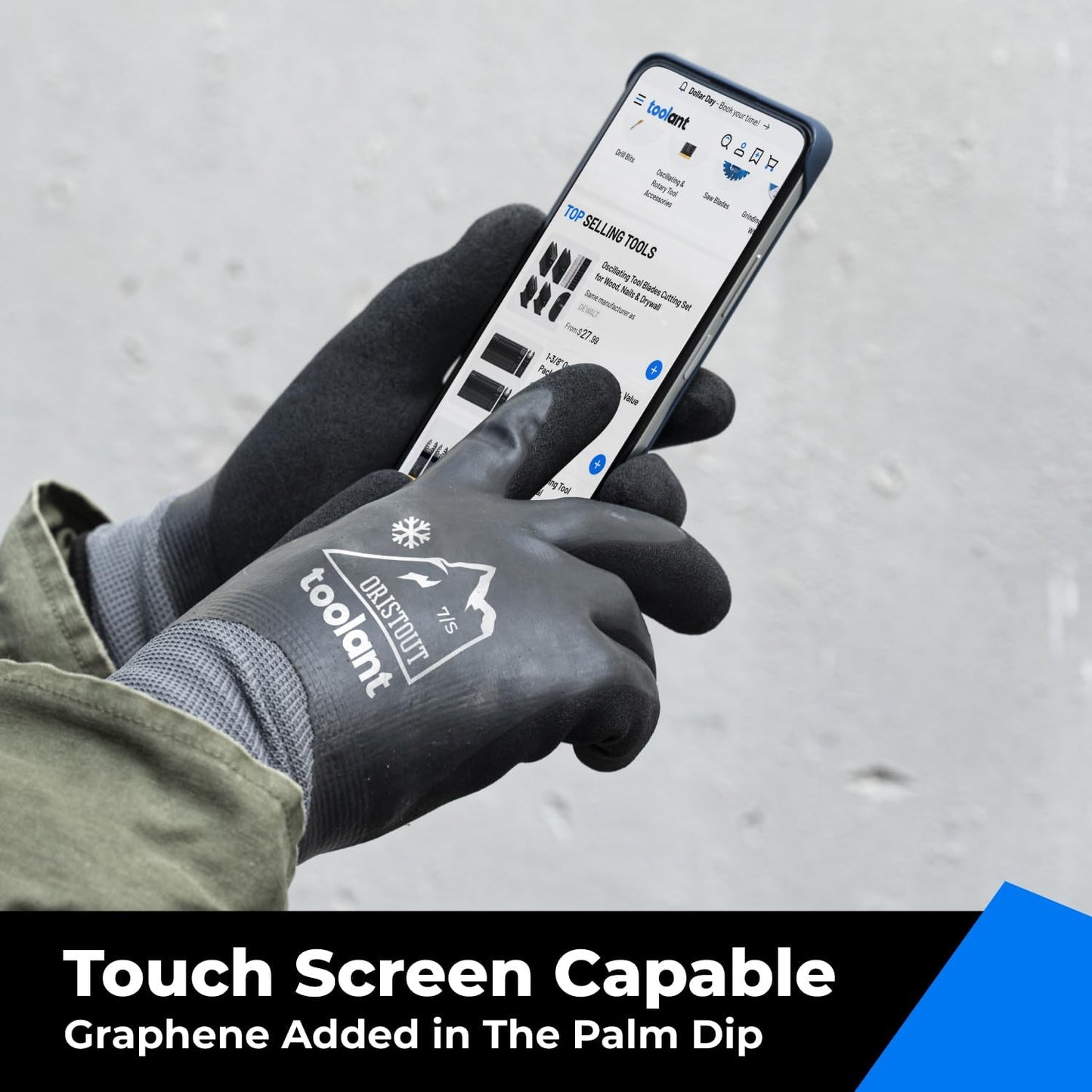 Waterproof Winter Work Gloves for Men and Women, Touchscreen, Freezer Gloves, Thermal Insulated, for Cold Weather