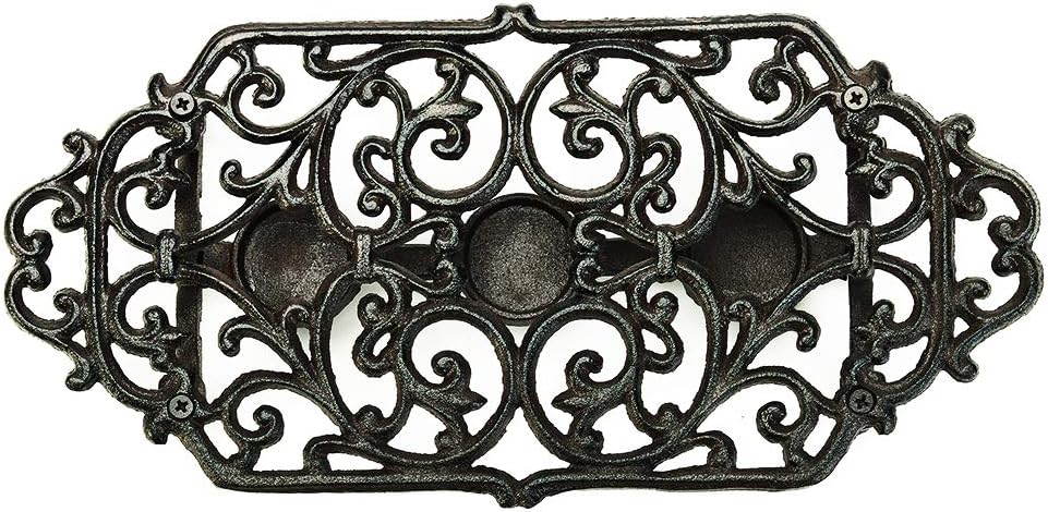 Sungmor Heavy Duty Cast Iron Teapot Dish Warmer Stable Holder for Tealight Stand | Tealight Warmer Decorative Stove for Villa Yard Balcony-Flower Shape