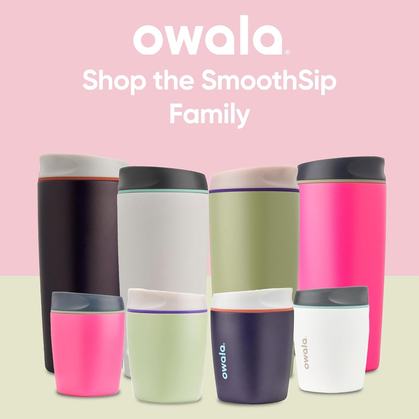 Owala SmoothSip Insulated Stainless Steel Coffee Tumbler, Reusable Iced Coffee Cup, Hot Coffee Travel Mug, Perfect for Cappuccino, BPA Free, 10 oz, Navy (Telescope Tales)