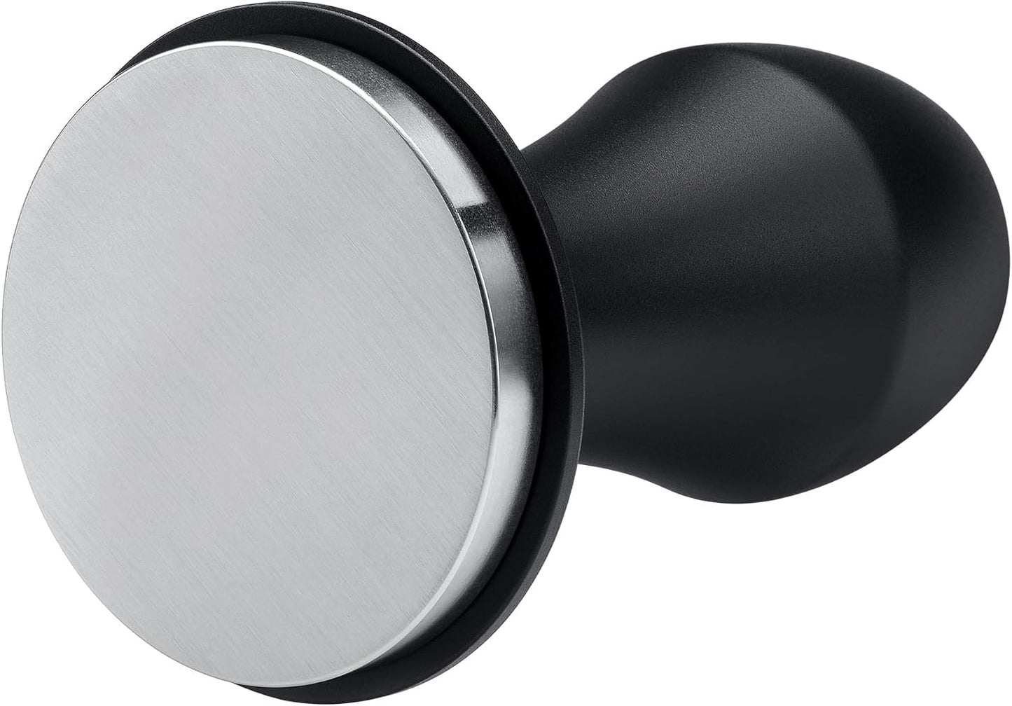 Normcore 58.5mm Coffee Tamper V4.1 with Click Sound Feedback, Spring Loaded Tamper With Stainless Steel Flat Base, Compatible with 58mm Espresso Machine Portafilter, Black