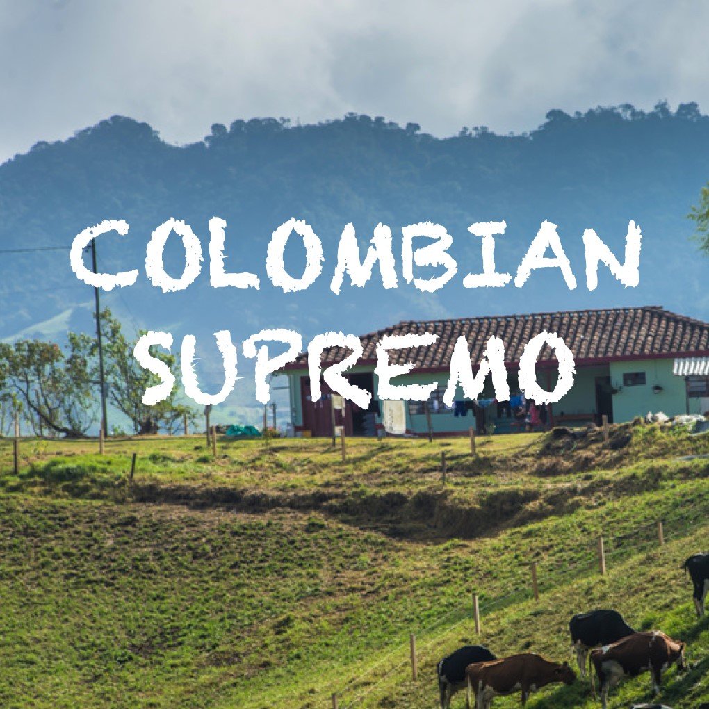 Colombia Supremo Coffee, Fair Trade, Ground, Fresh Roasted, 16-ounce