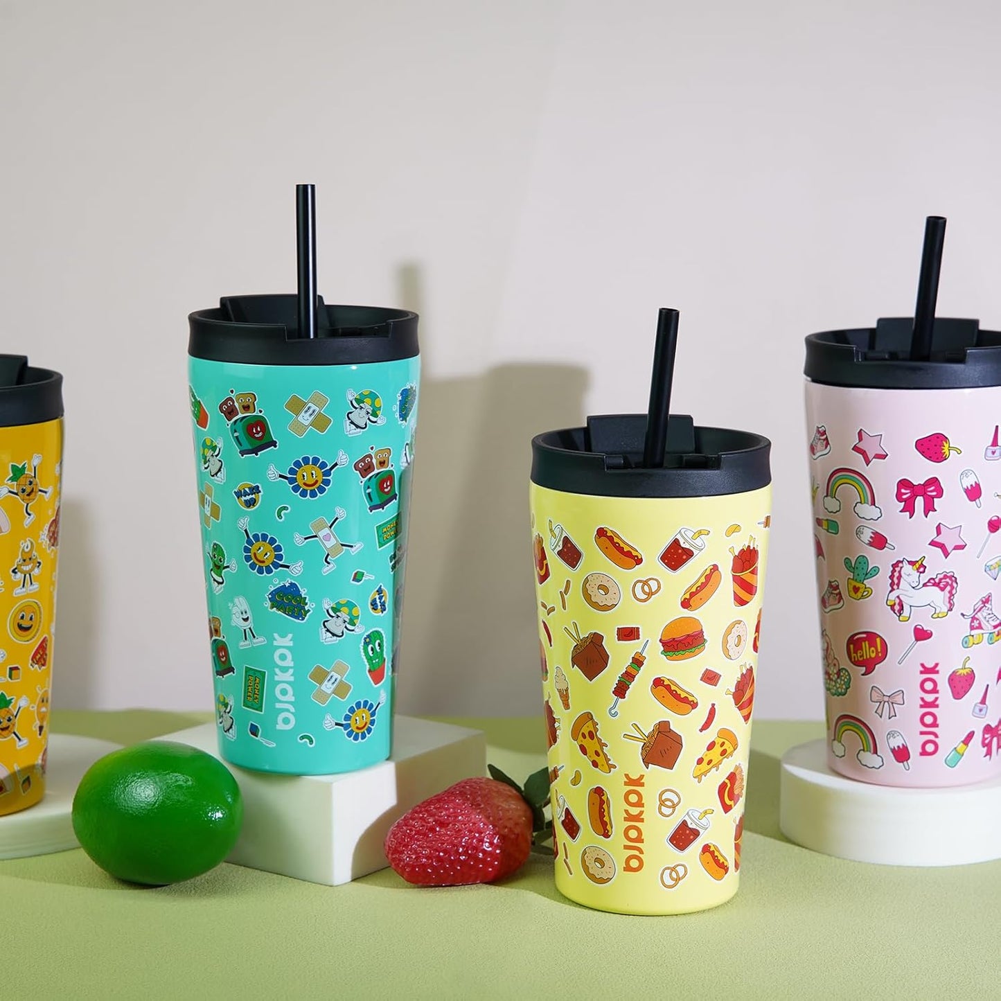 BJPKPK 34oz Stainless Steel Insulated Tumbler With lid And Straw Travel Coffee Thermal Tumblers Cup For Women And Men,Game
