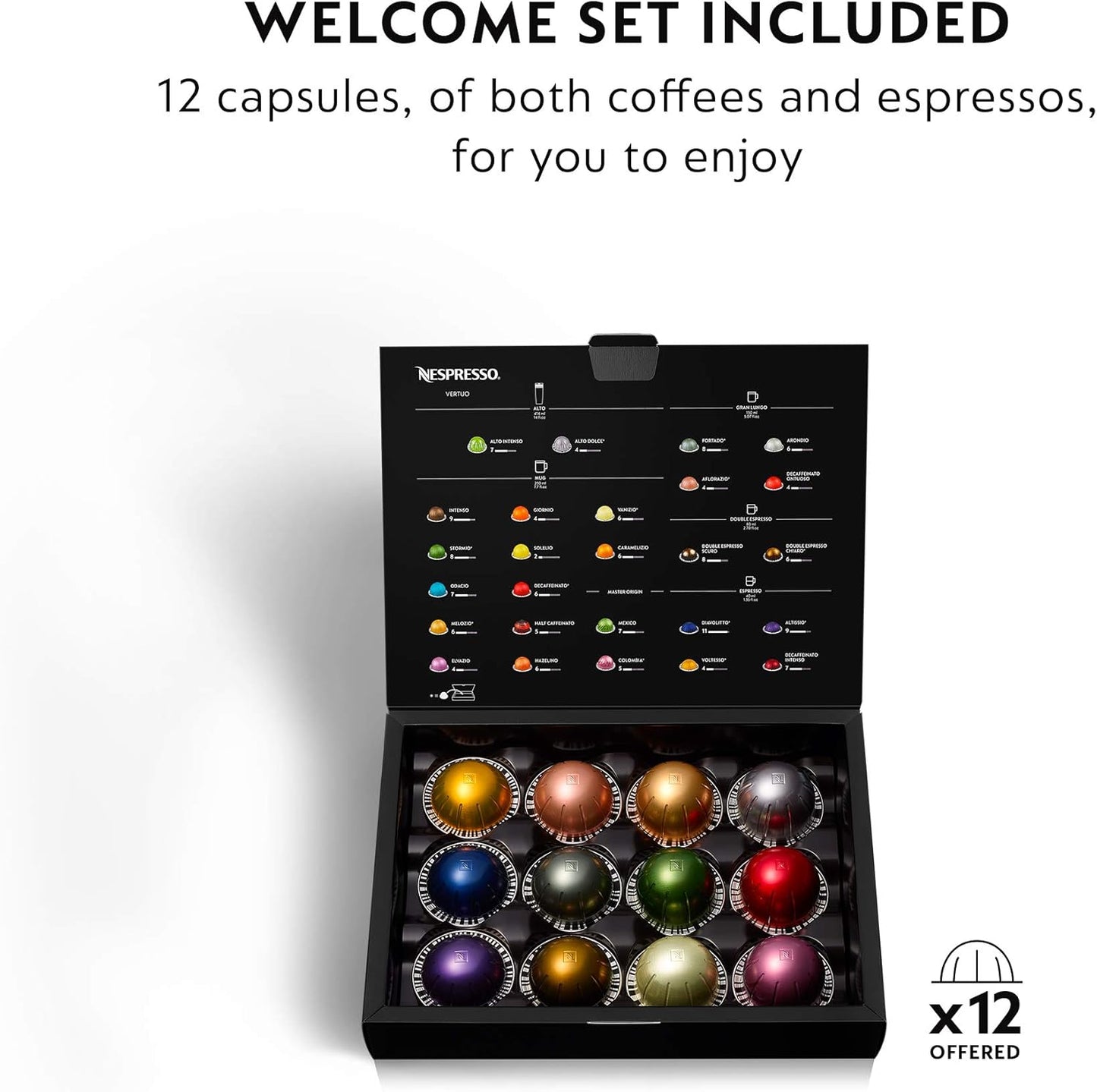 Nespresso Vertuo Coffee and Espresso Machine by De'Longhi,54 oz, Titan,Gray