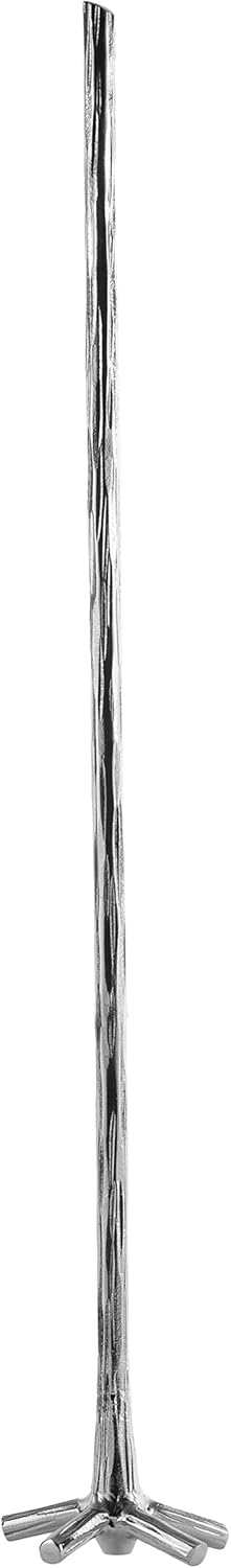 Pi?a Barware Swizzle Stick Stirrer - Stainless Steel with Handmade Wood-Grain Finish (Regular Width, One Swizzle Stick)