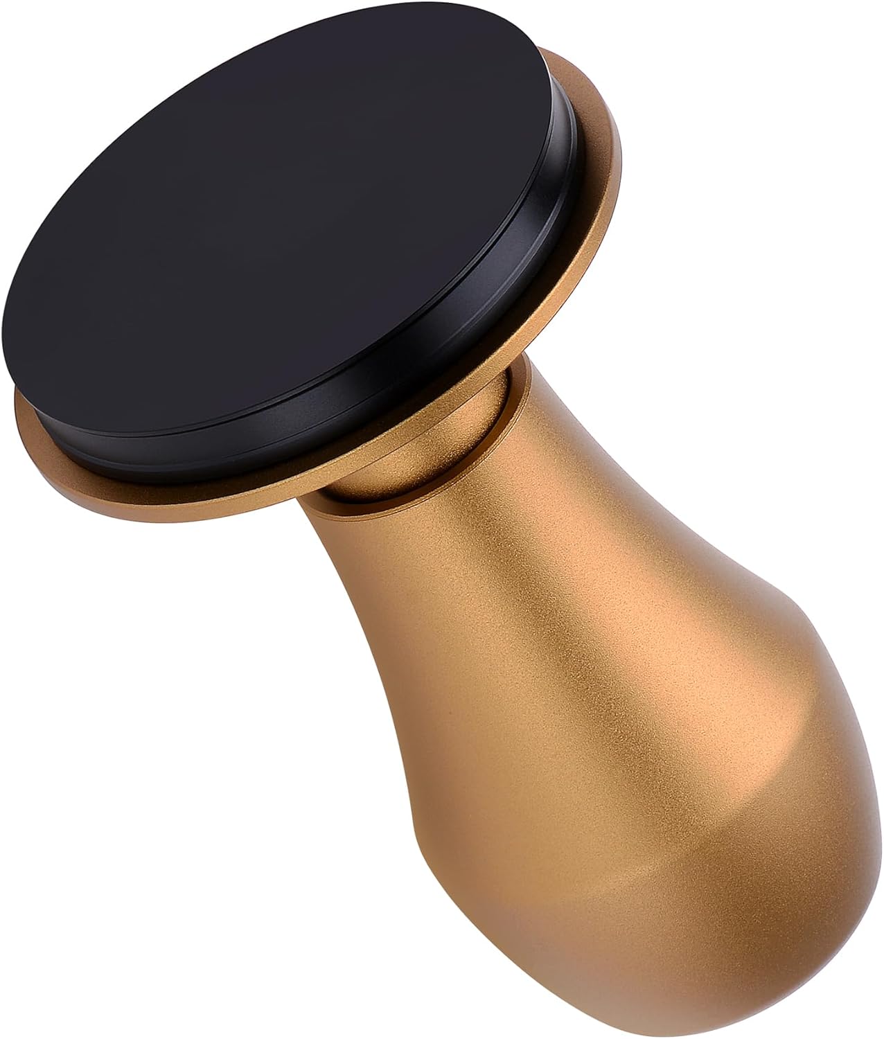 Normcore 53.3mm Coffee Tamper V4, Spring Loaded Tamper With Stainless Steel Flat Base, Bronze Handle with Titanium PVD Flat Base, Compatible with 54mm Breville Espresso Portafilter