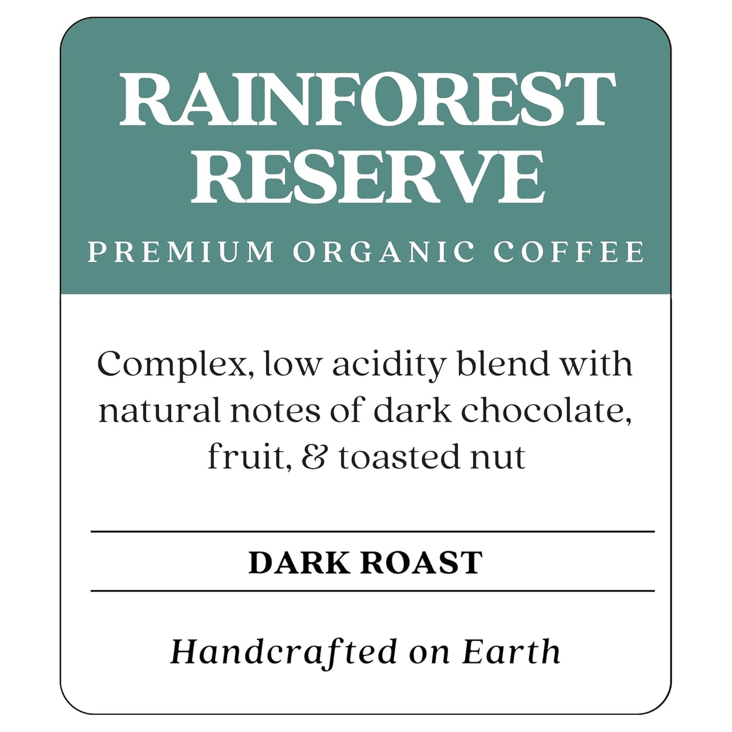 Copper Moon Single Serve Coffee Pods for Keurig K-Cup Brewers, Dark Roast, Rainforest Reserve Blend, 72 Count