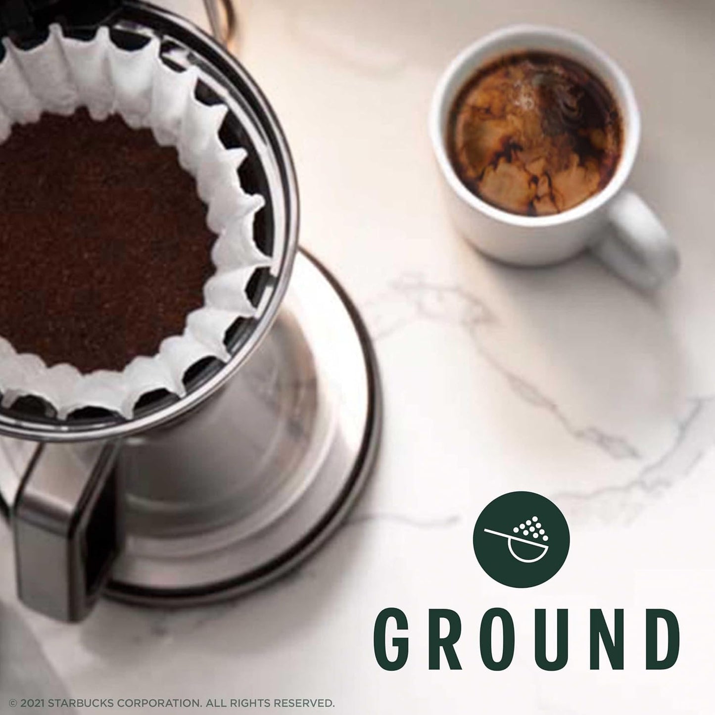 Starbucks Ground Coffee, Dark Roast Coffee, Sumatra, 100% Arabica, 1 bag (18 oz)