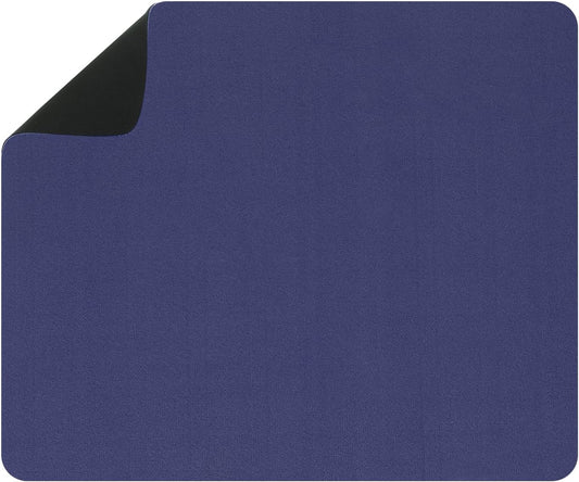 uxcell Silicone Mats for Kitchen Counter, 15.7" x 11.8" Non-Slip Countertop Protector Mat Heat Resistant Coffee Mat Waterproof Table Placemat, Dark Blue