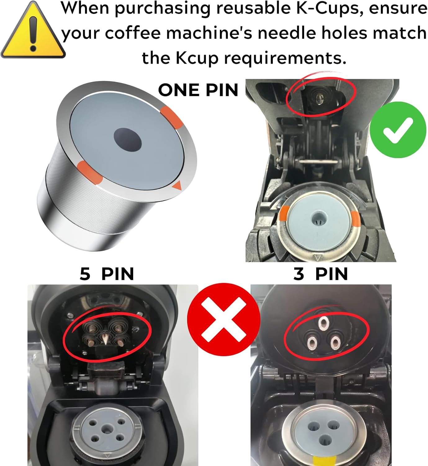 Reusable k Cups for keurig 2.0 1.0,Universal stainless steel Refillable k Cups Filter Use for Keurig all most of coffee Makers brewers(4pack)…