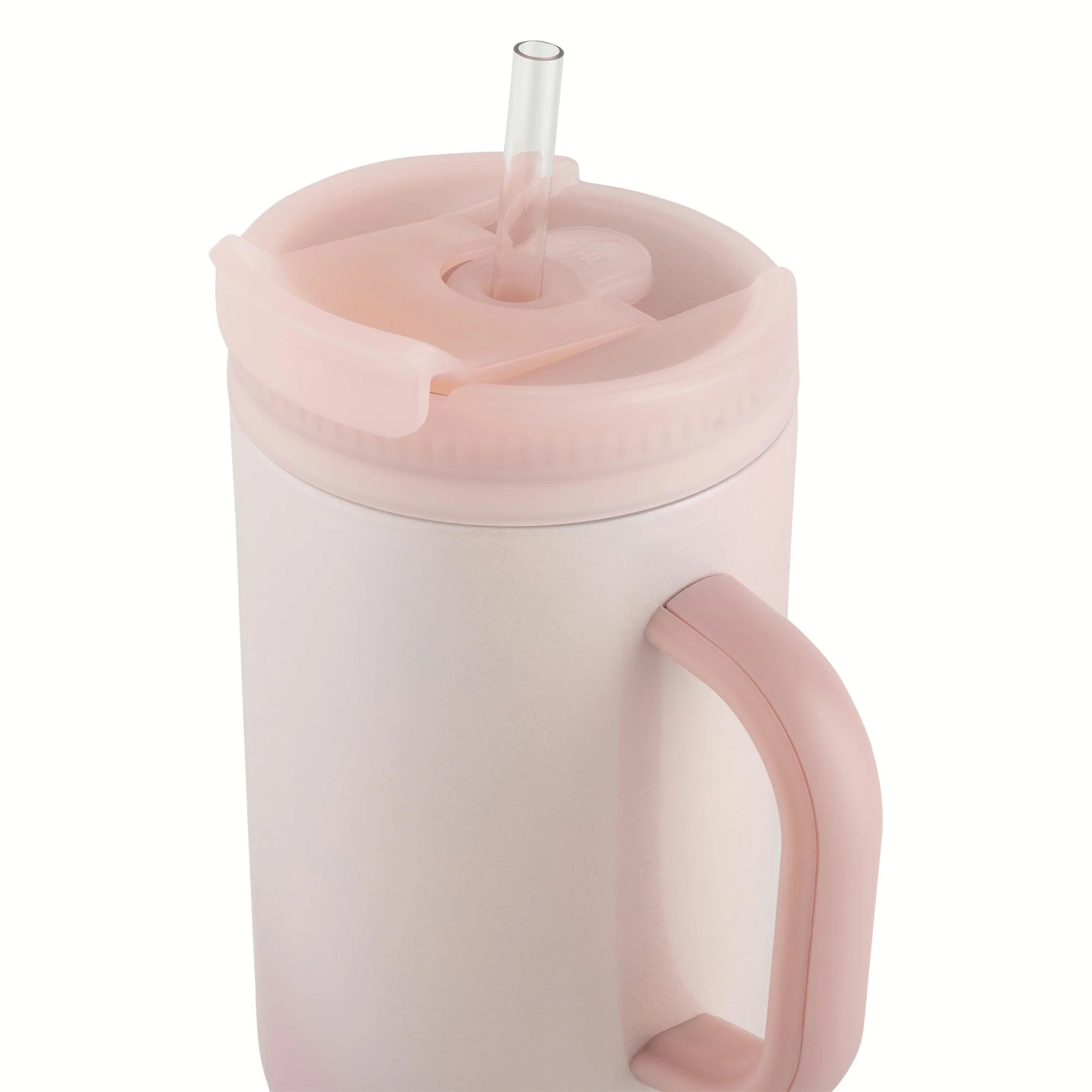 Stainless Steel Hudson Tumbler with Straw 40 Fl Oz, Pink Iridescent Shimmer