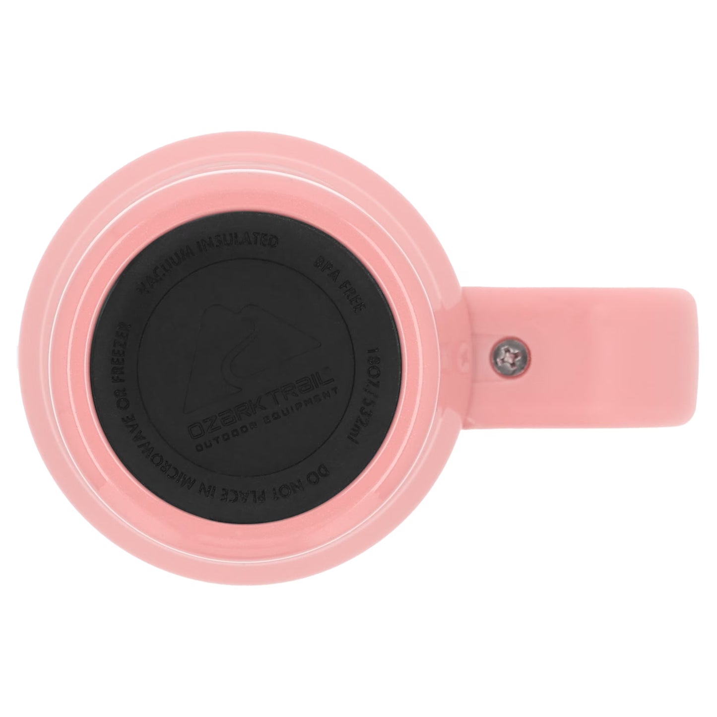 18 Oz Stainless Steel Insulated Tumbler with Handle and Flip-Straw Lid, Rose Shimmer