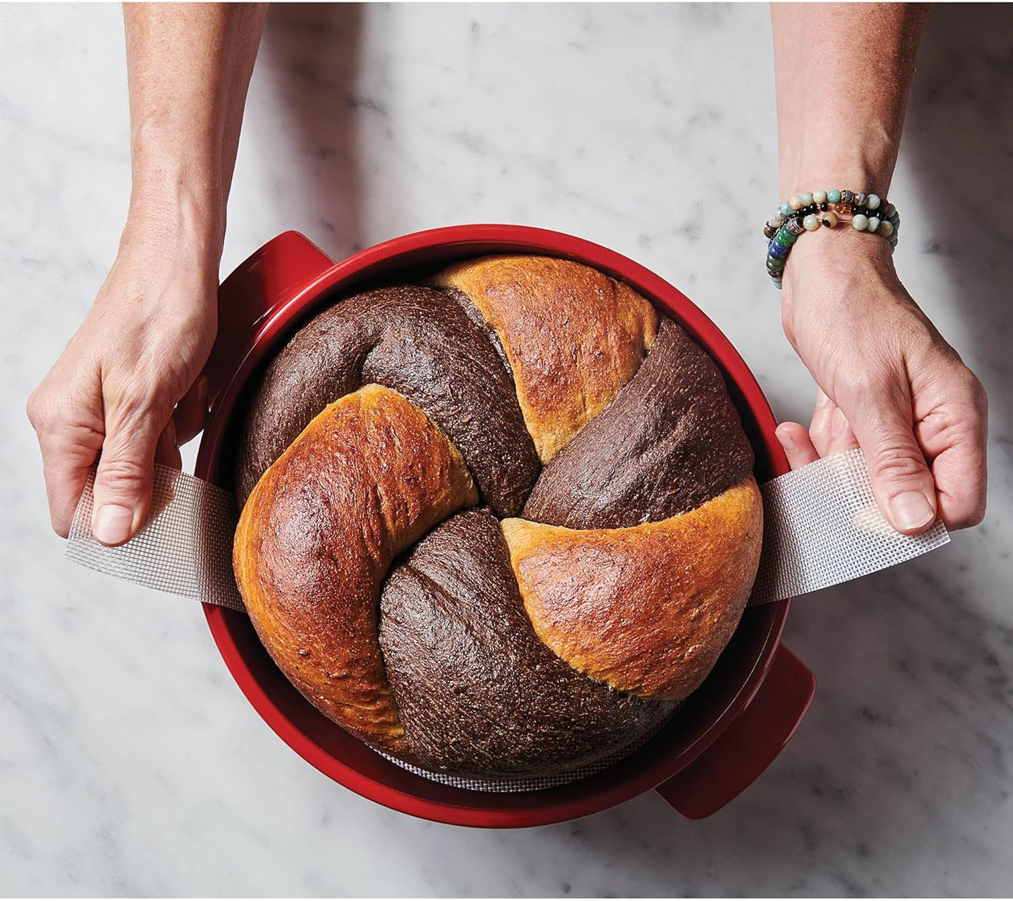 King Arthur Baking Company Round Loaf Lifter for Dutch Ovens, Reusable Nonstick European-Grade Silicone