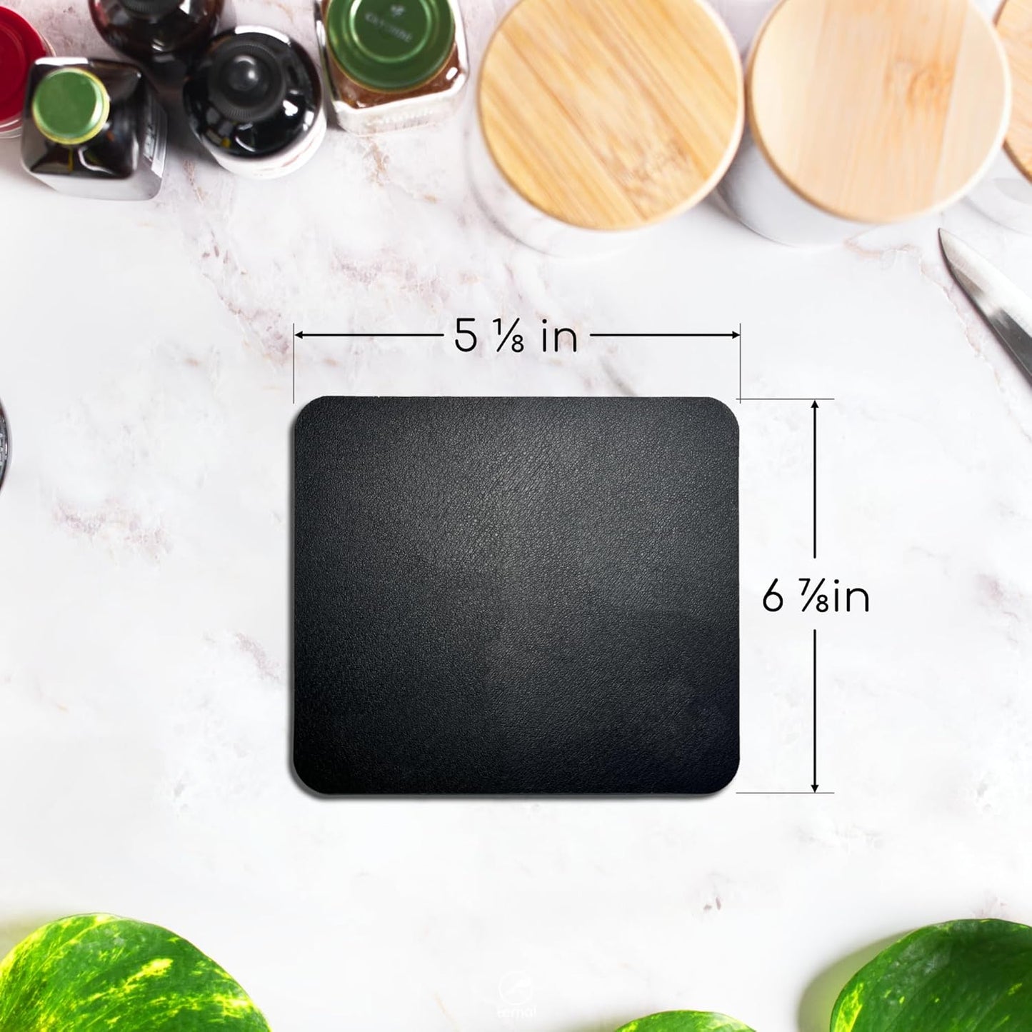 Ternal Dripguards - Absorbent Counter Mat, General Purpose Mat for Water, Oil, Syrup, Coffee & Bar. Fast Drying Top with Waterproof Core & Non-Slip Bottom [5.1x6.8in]
