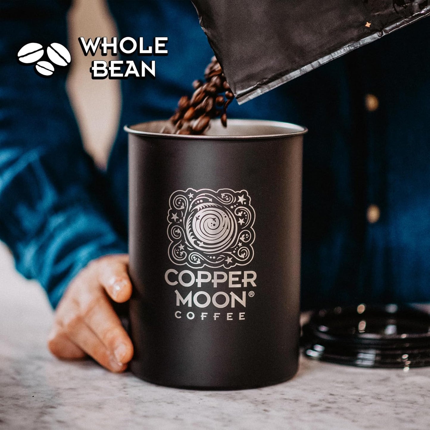 Copper Moon Medium Roast Whole Bean Coffee, Costa Rican Blend, 2 Lb