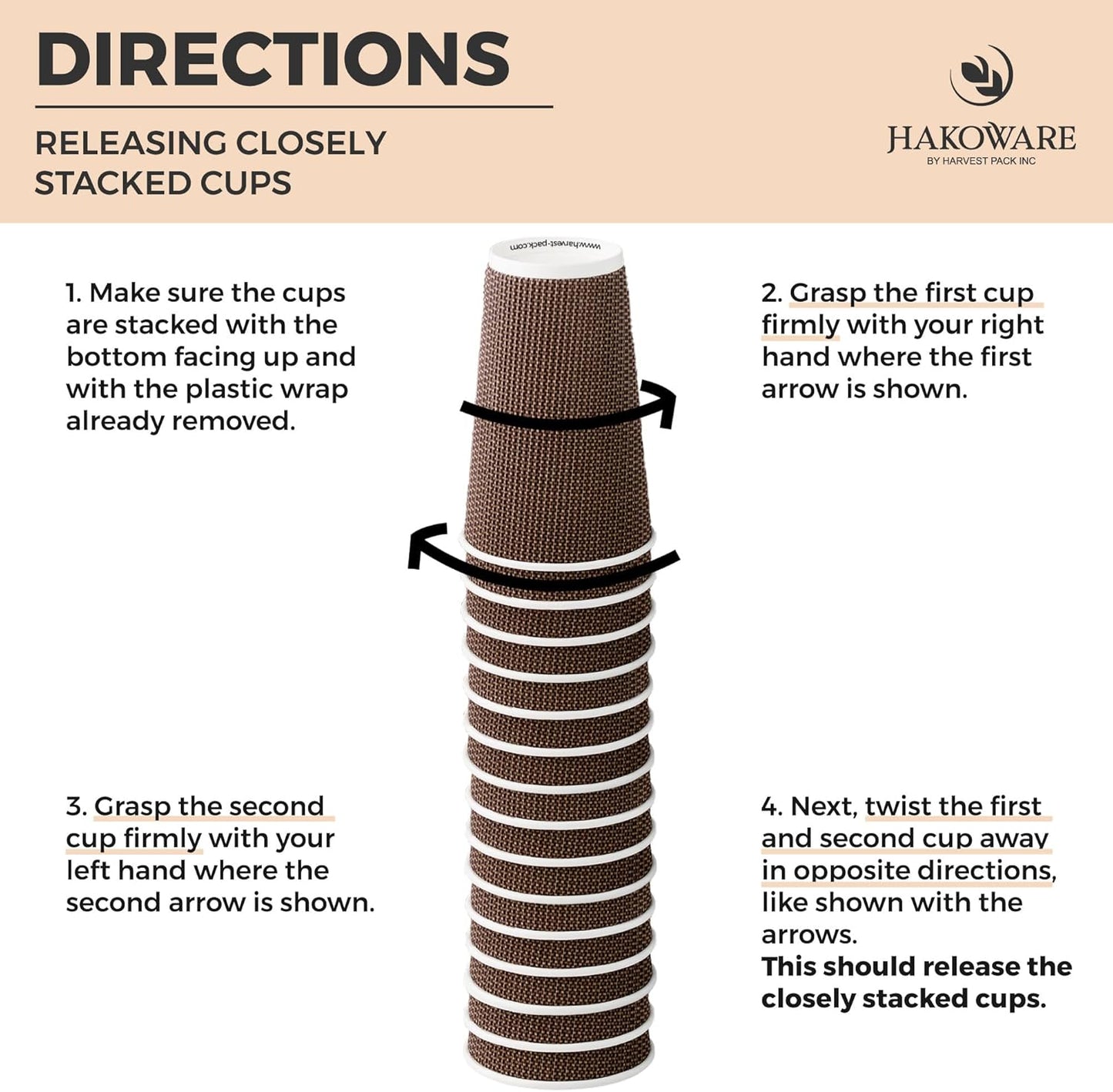 [85 SET]Harvest Pack 16 oz Coffee Cups, Disposable Insulated Ripple Coffee Cups, Double-Walled To go Cups with Lids, Brown Geometric, Drinking Paper Cups for Tea Hot Chocolate Drinks