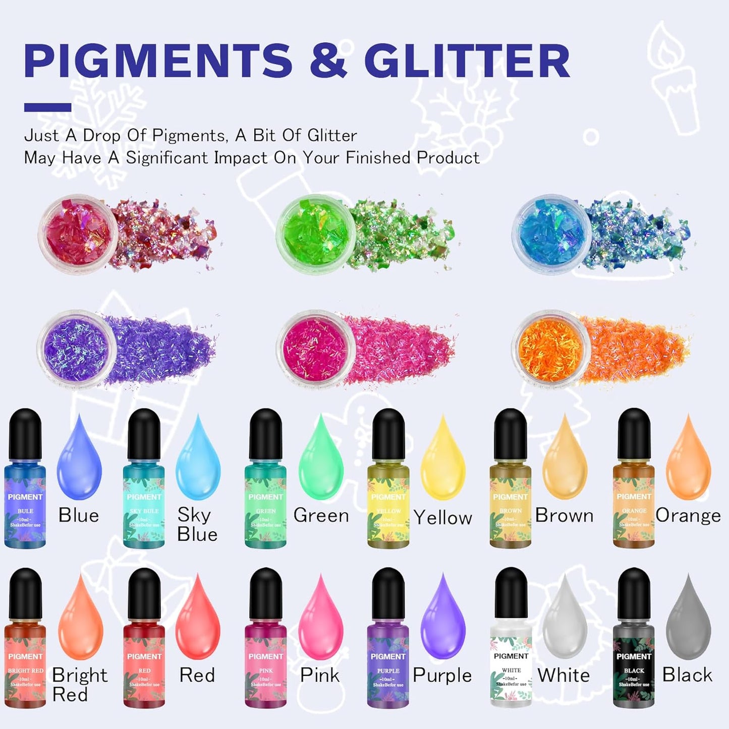 IGaiety Resin Alphabet Mold Starter Kit 169 Pcs Letter Silicone Keychain Molds Reversed Backward Number Molds with Epoxy Resin Pigments Tools for Beginners Adults Jewelry Pendant