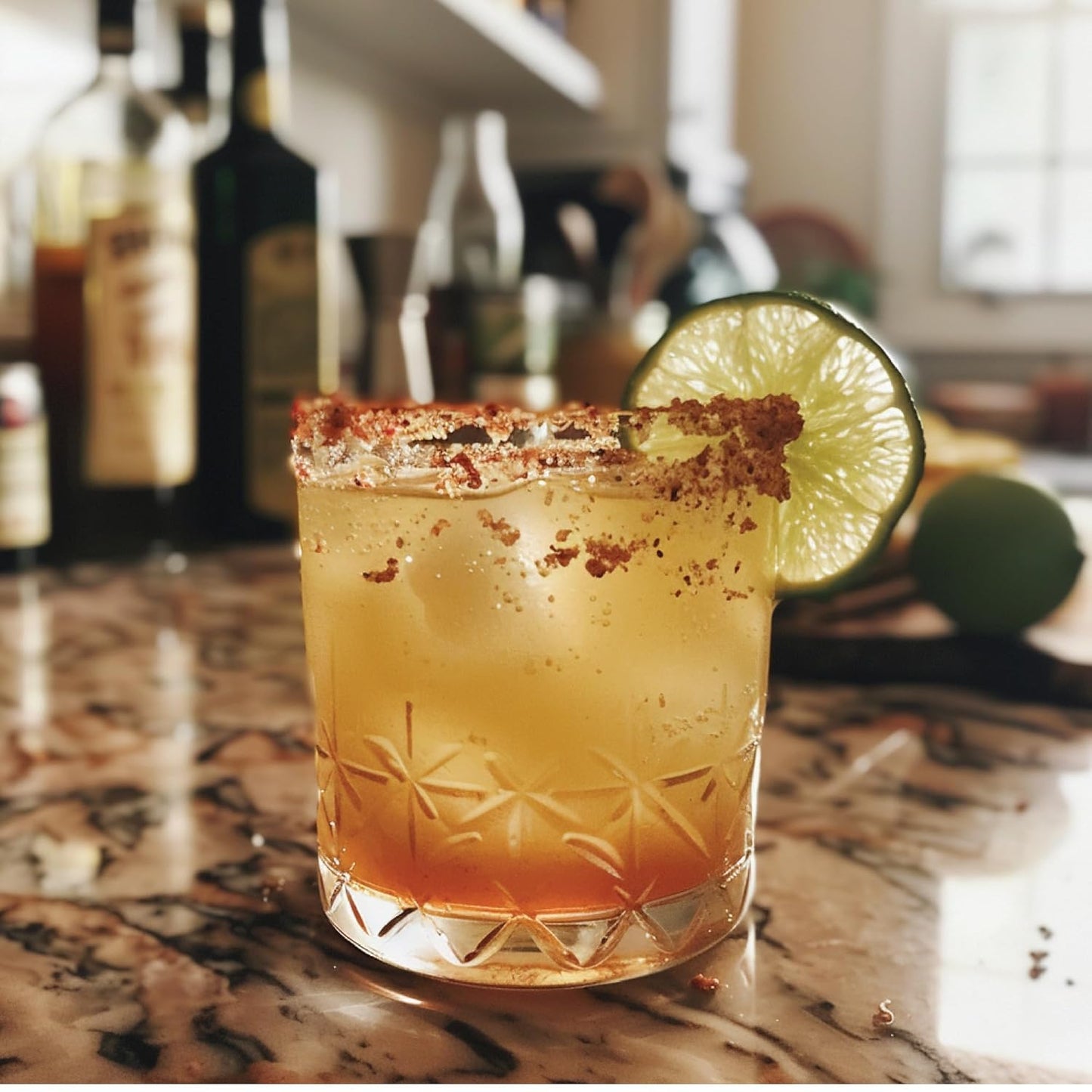 Jordan's Skinny Syrups Sugar Free Syrup, Naturally Sweetened Spicy Margarita Mix Syrup, 32 oz, Low Calorie Flavoring, Protein Shake, Cocktail & More, Gluten Free, Keto Friendly