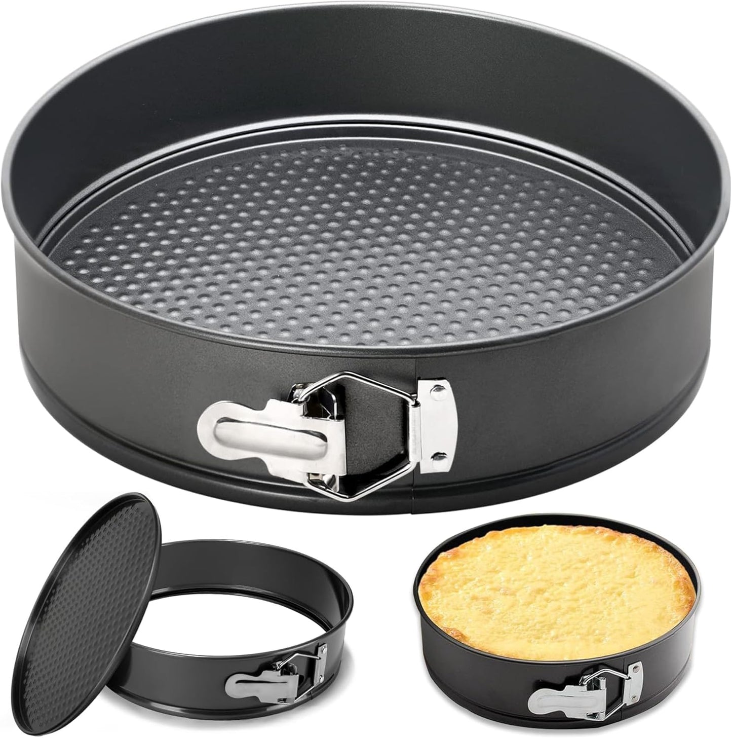 10 Inch Springform Pan Round Non Stick Cheesecake Pan Durable Baking Cake Pans with Removable Bottom Cake Molds for Baking