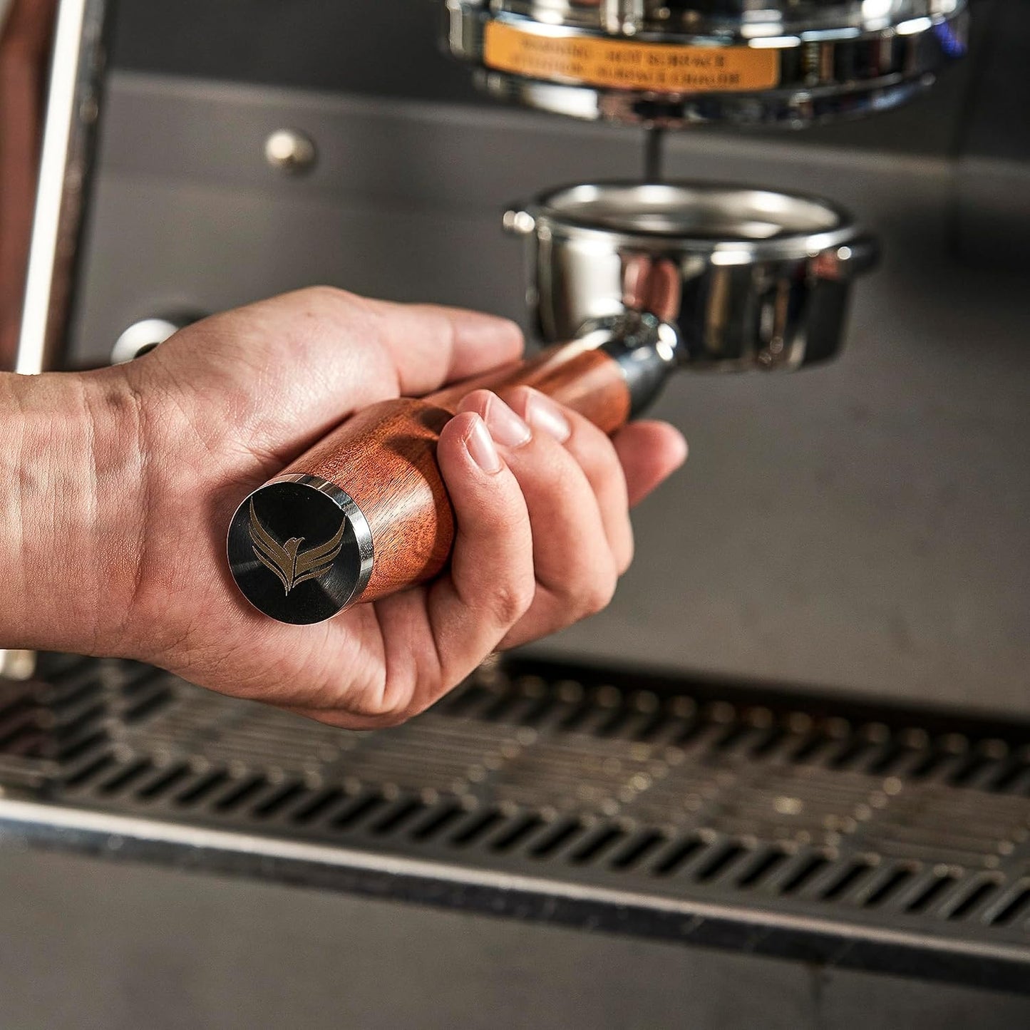 58mm Espresso Tool Set for E61 Group Head 58mm Bottomless Portafilter, Knock Box, Adjustable Distributor, Magnetic Dosing Funnel, Puck Screen and Precision Tamper