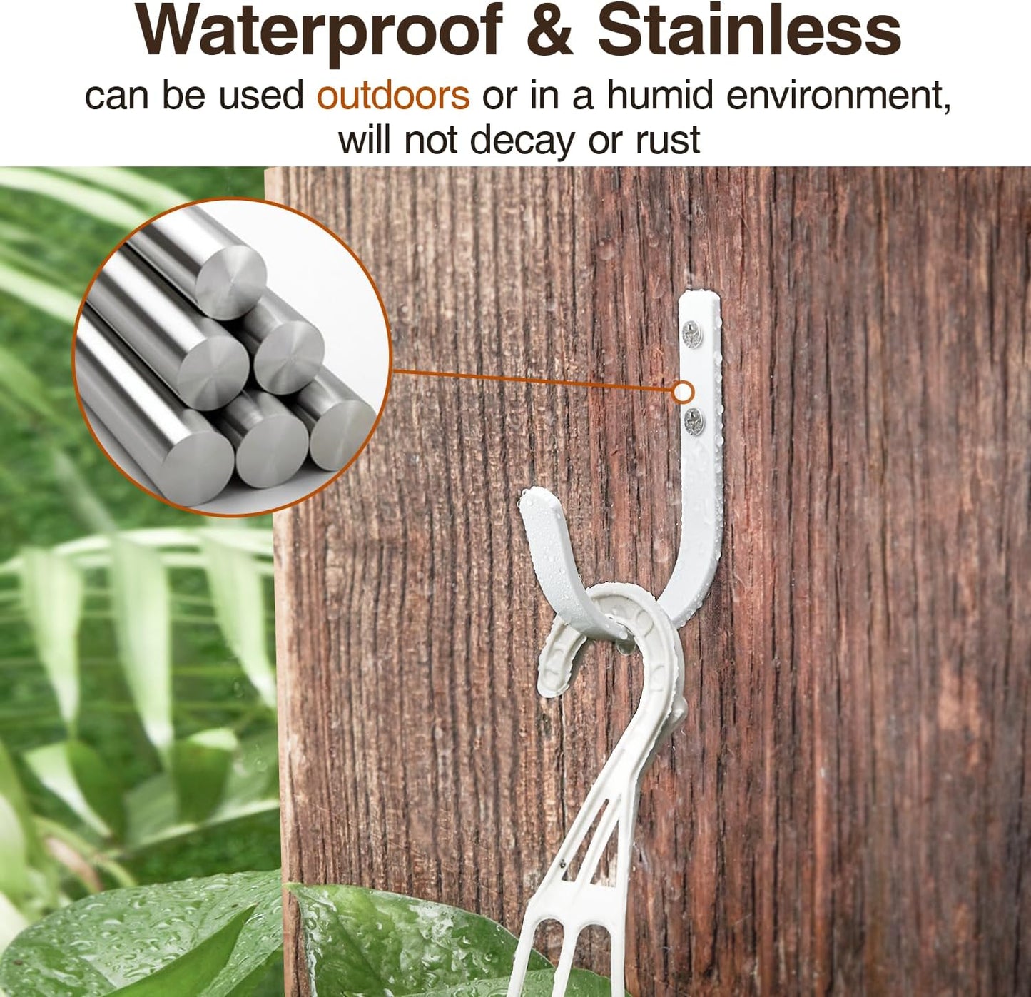 Wall Hooks for Hanging Towel/Coat - 22LB Screw in Metal Hanger Wall Mount, for Outdoor, Closet, Door, Bathrooms, for Backpack, Robe, White 20 Pack