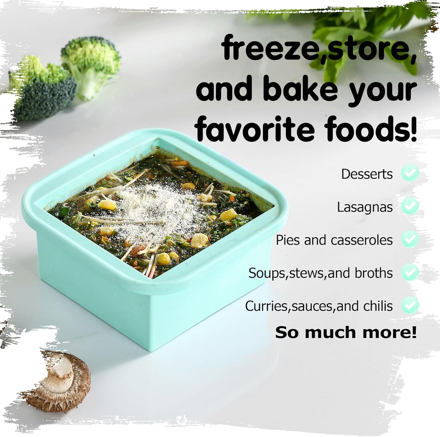 2-Cup Silicone Freezer Trays with Lids – Perfect for Meal Prep, Portion Control, and Easy Freezing-Meal Prep Container Molds for Soup,Leftovers (Multicolors, 4 Pack)