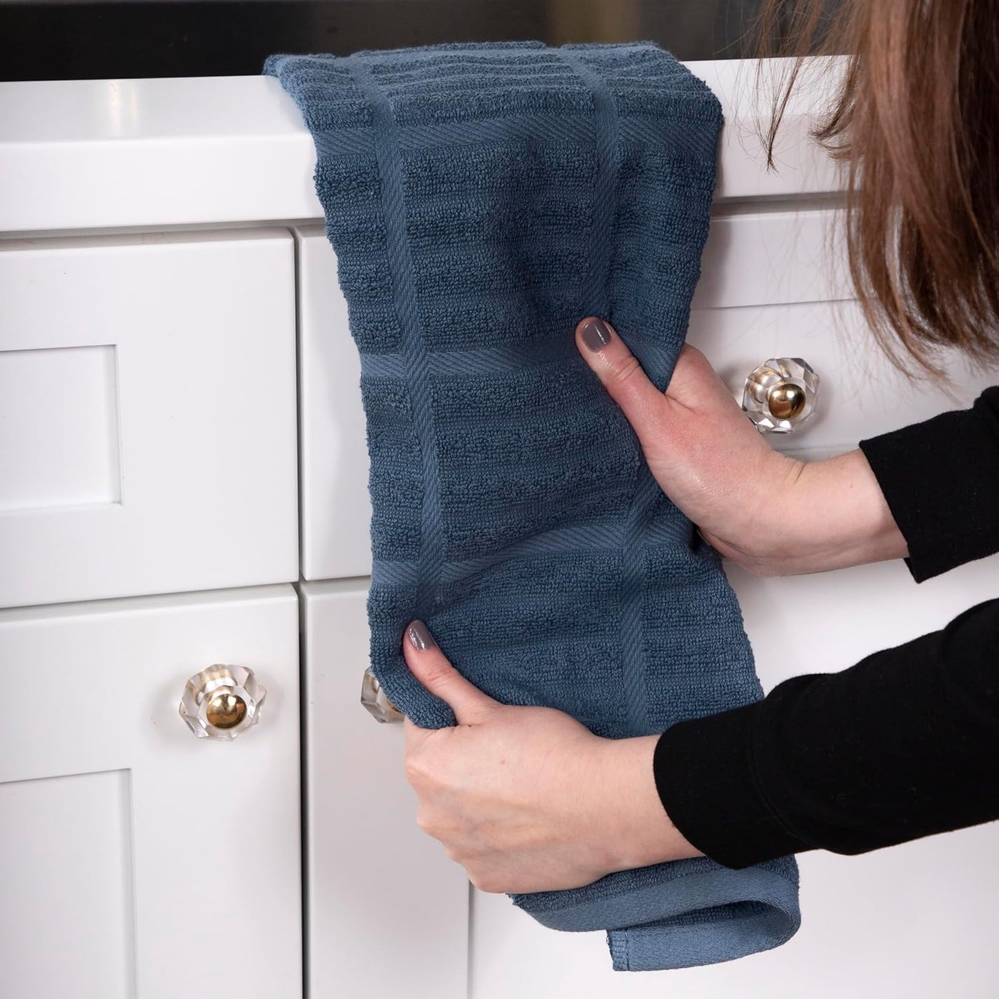 All-Clad Solid Kitchen Towels, 2-Pack, Indigo