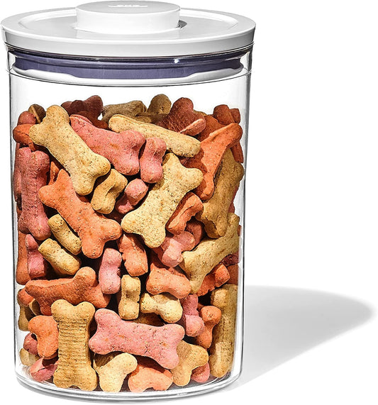 OXO Good Grips Pet POP Container ? 3.3 Qt/3.1 L |Ideal for up to 3lbs of Dog Food or 2.5lbs of Cat Food | Airtight Dog and Cat Food Storage Container | BPA Free