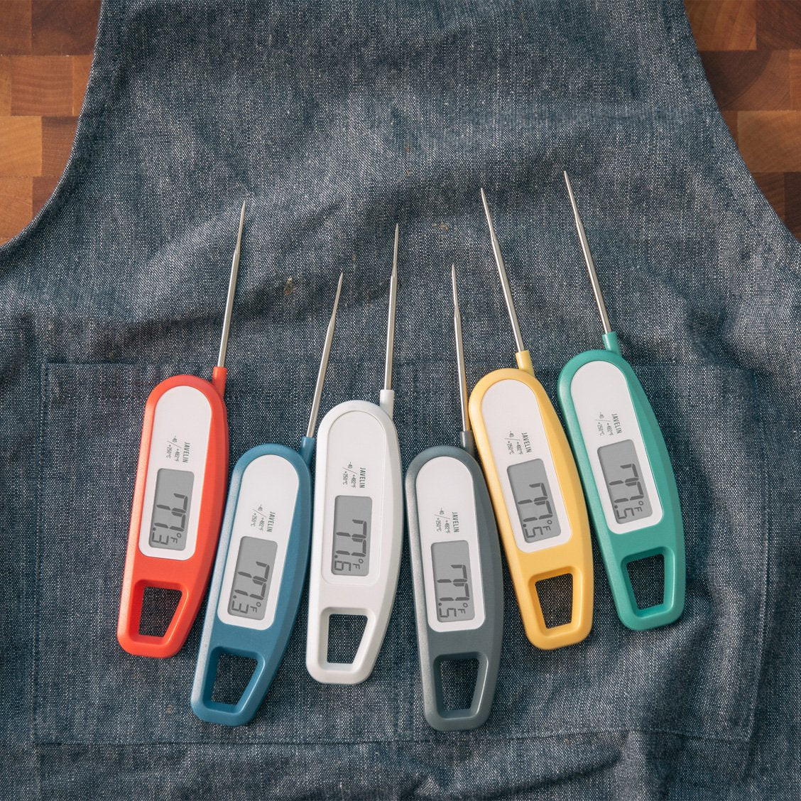 Lavatools Javelin® Ultra-Fast 2-Second Digital Instant Read Meat Thermometer for Grill and Cooking, 2.75" Probe, Compact Foldable Design, Large Display, IP65 Water Resistant, NSF Certified – Milk