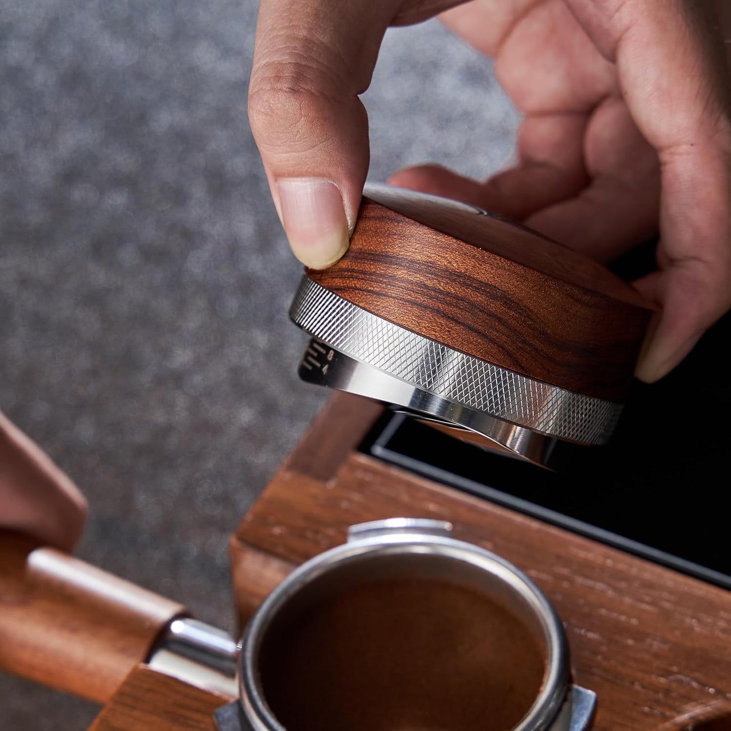 Espresso Tamper Kit 51mm Advanced Barista Accessories Set with Tamper, Distributor, Funnel, Knock Box, Puck Screen and WDT Tool for Precision Coffee Making
