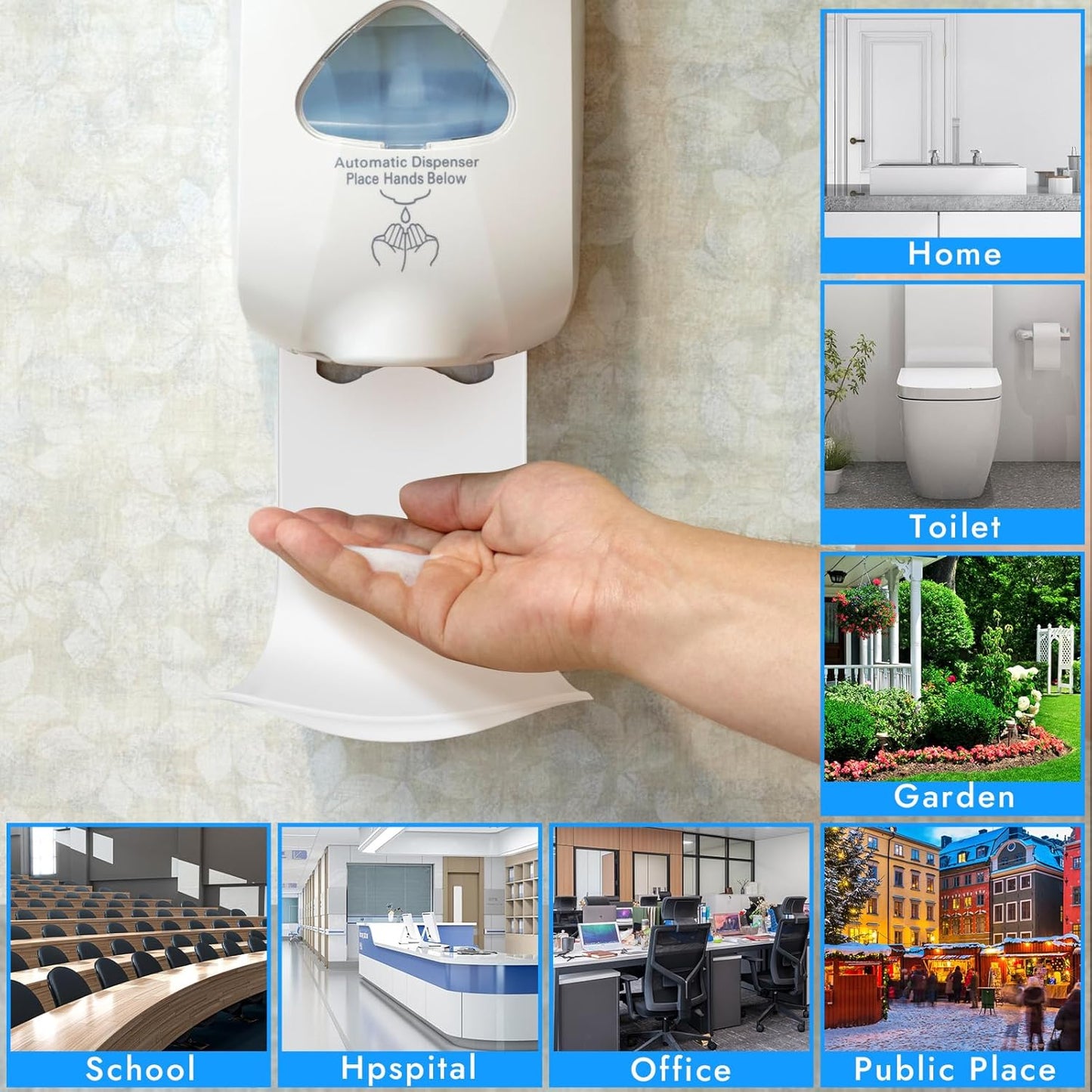 5PCS Drip Tray Wall Mount Soap Dispenser Bracket, Laundry Detergent Drip Catcher, Easy to Clean (White)