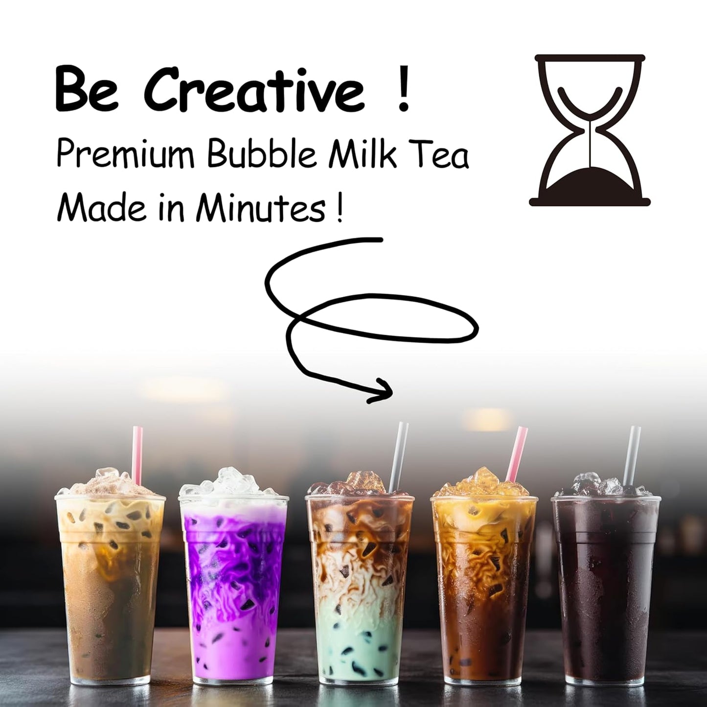 Boba Moo Mini Premium Boba Tea Kit With Classic Milk Tea Flavor - Only 10,000 Kits Yearly, Small Batch Bubble Tea Kit With Exceptional Taste & Chewiness, Vegan, Lactose-Free, 3 Servings