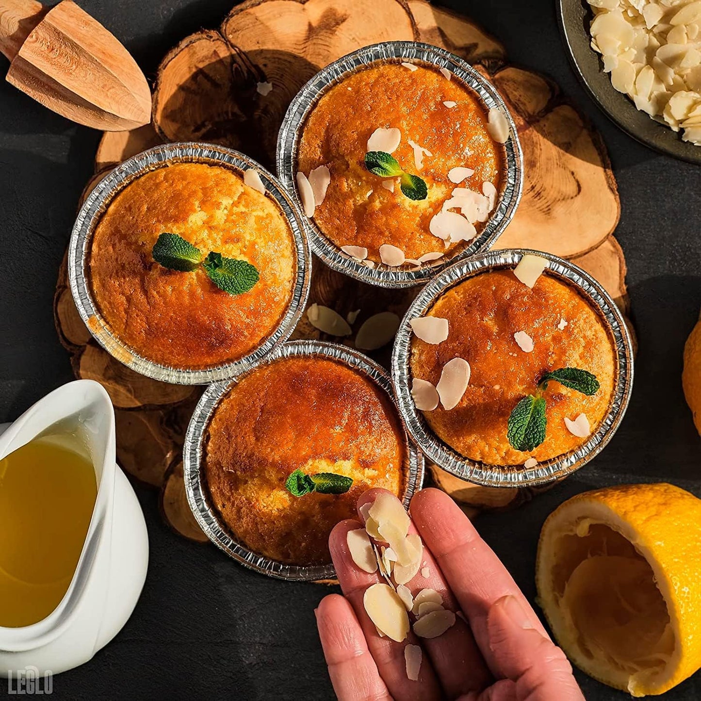 Mini Pie Tins 2.9 Inch - 200 Pack Disposable Aluminum Foil Pie Pans | Durable, Lightweight & Stackable for Oven & Freezer | Great for Tarts, Baking, Meal Prep, Catering, Takeout, Parties, and Desserts