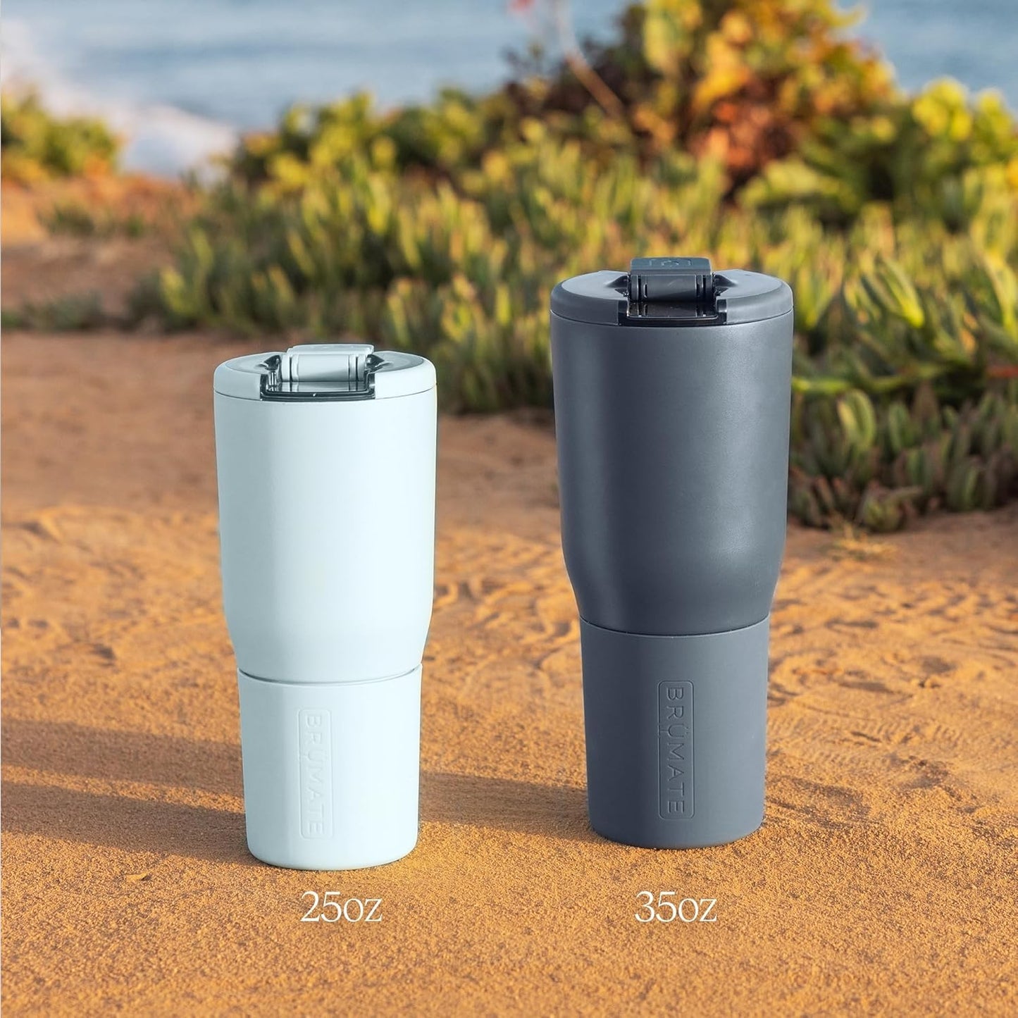 BrüMate Nav 35oz 100% Leak Proof Insulated Travel Tumbler with Magnetic BevLock™ Lid - Double Wall Cup-Holder Friendly Stainless Steel Mug (Sage)