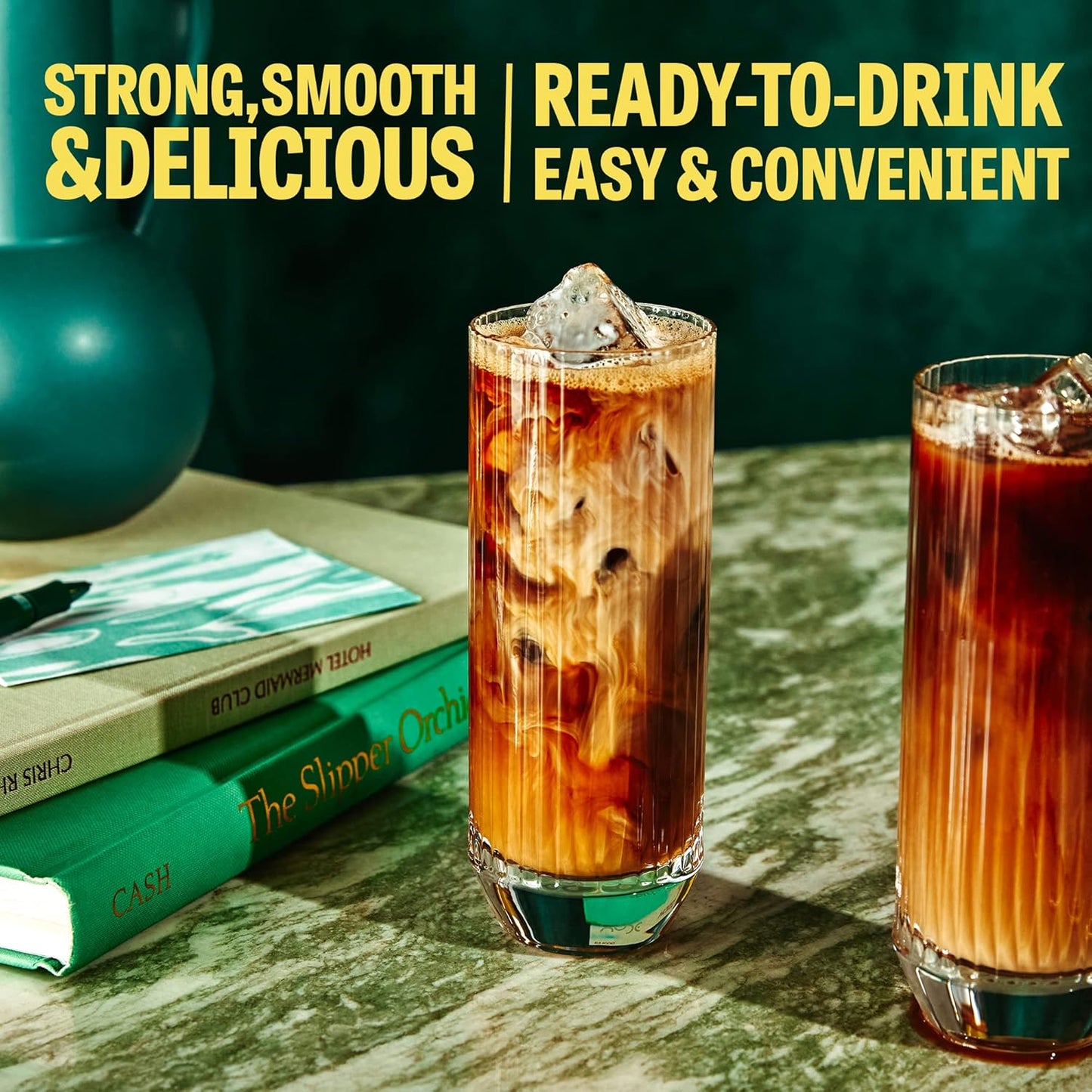 Wandering Bear Straight Black Organic Cold Brew Coffee On-the-Go, 11 fl oz, 12 pack - Extra Strong, Bold, Smooth, Unsweetened, Shelf-Stable, Ready to Drink, 100% Organic Iced Cold Brewed Coffee Drinks