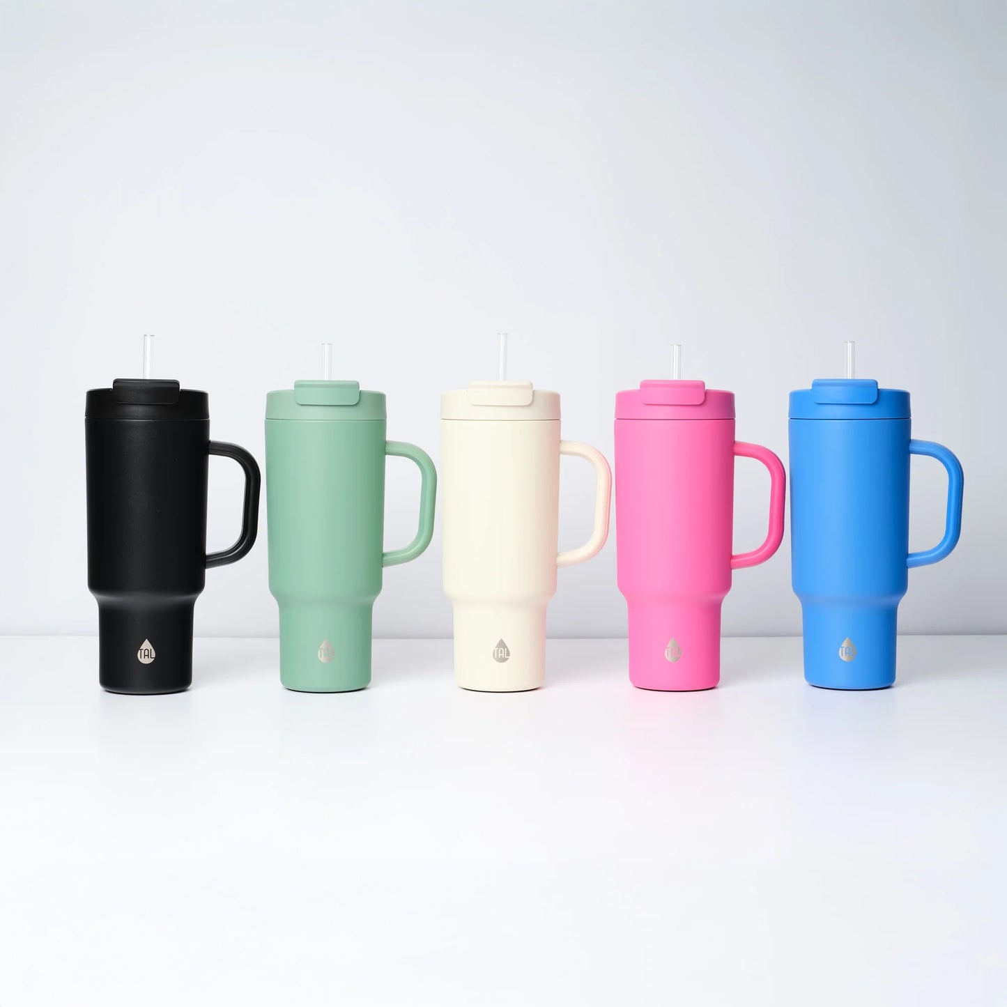 40Oz Stainless Steel Hudson Tumbler with Straw, Sage
