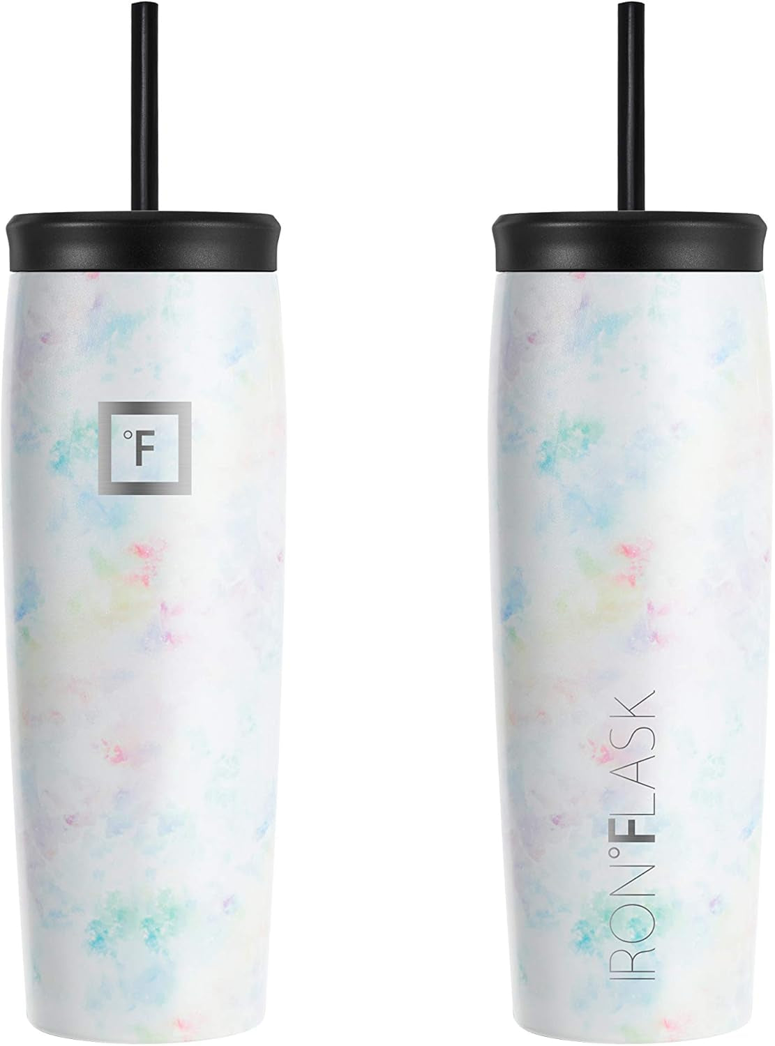 Nomad Tumbler - 2 Lids (Straw/Flip), Vacuum Insulated Stainless Steel Bottle, Double Walled, Drinking Cup, Coffee Travel Mug, Water - Pearl, 24 Oz