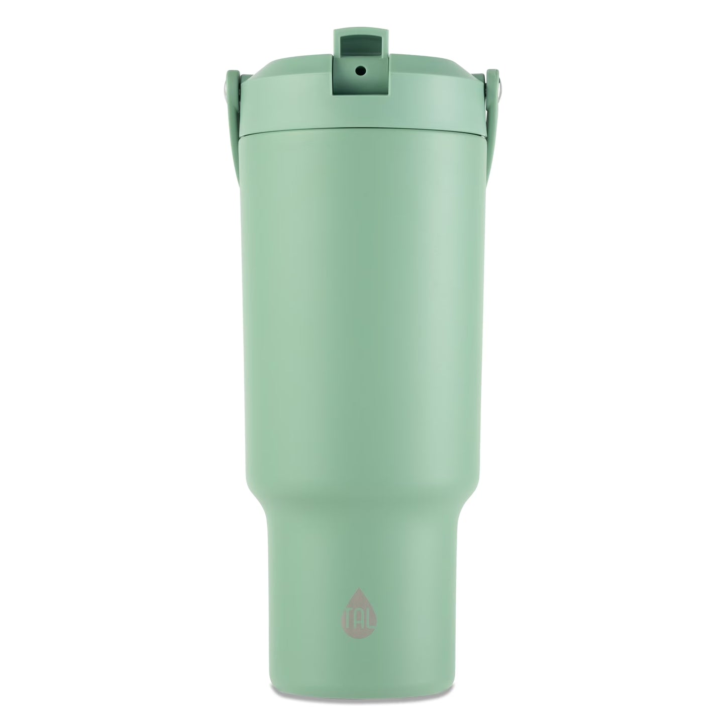 40Oz Stainless Steel Hudson Tumbler with Flip-Up Straw, Bright Pink