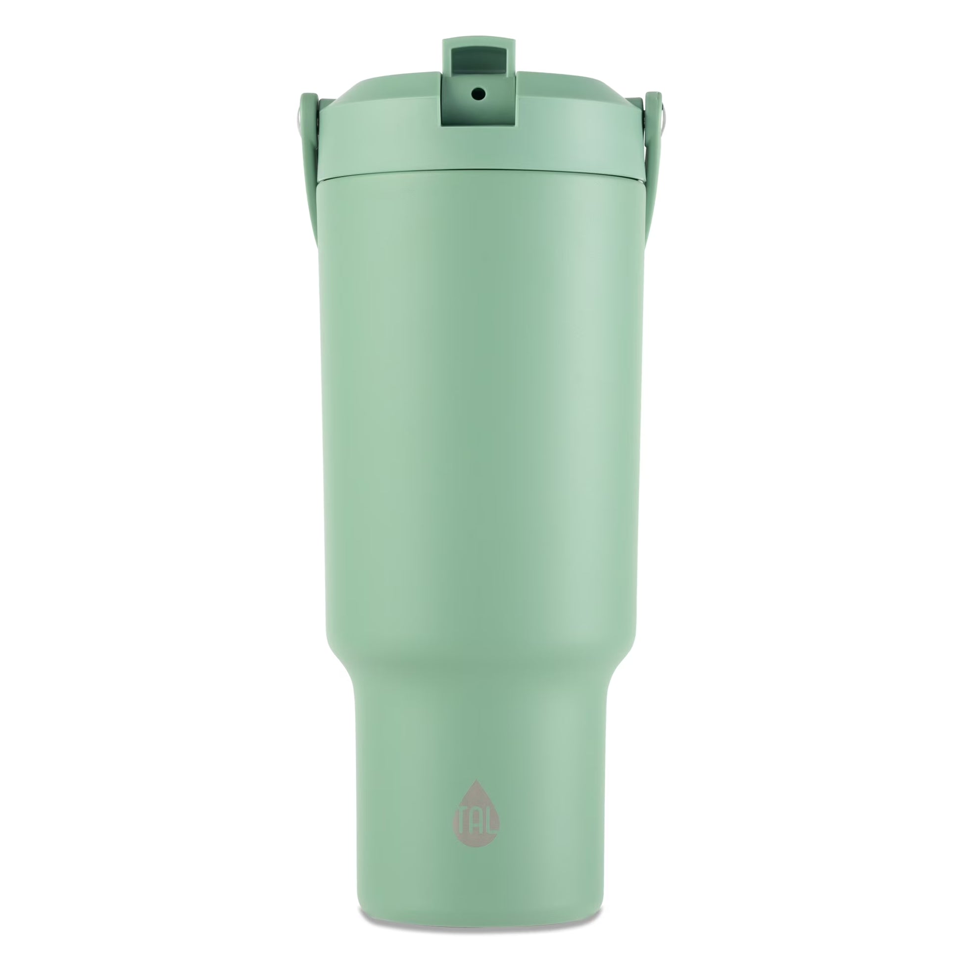 40Oz Stainless Steel Hudson Tumbler with Flip-Up Straw, Bright Pink