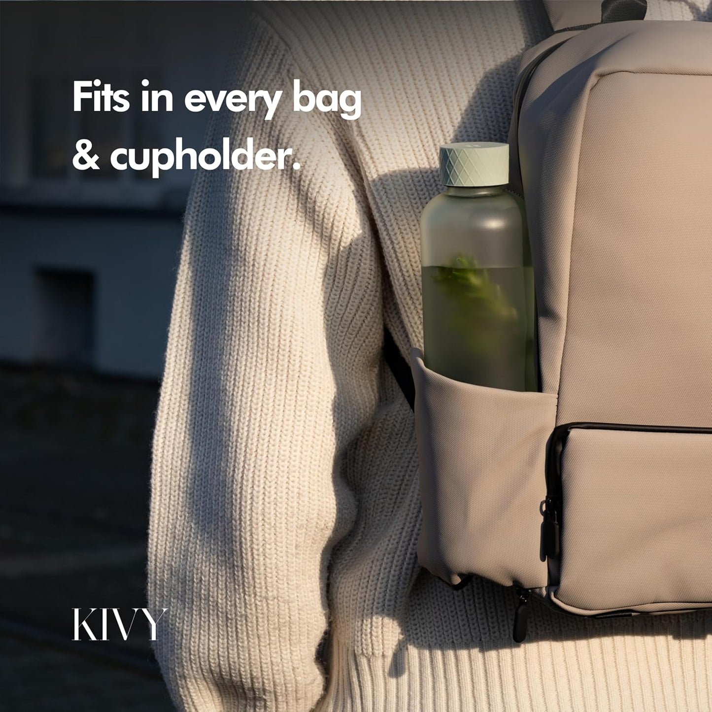 KIVY Slim Water Bottle 32oz [Lightweight & Shatterproof] - Reusable Tritan Water Bottle - Leak Proof Water Bottle for Women & Men - No Spill Drinking Bottle - Dishwasher Safe - BPA Free