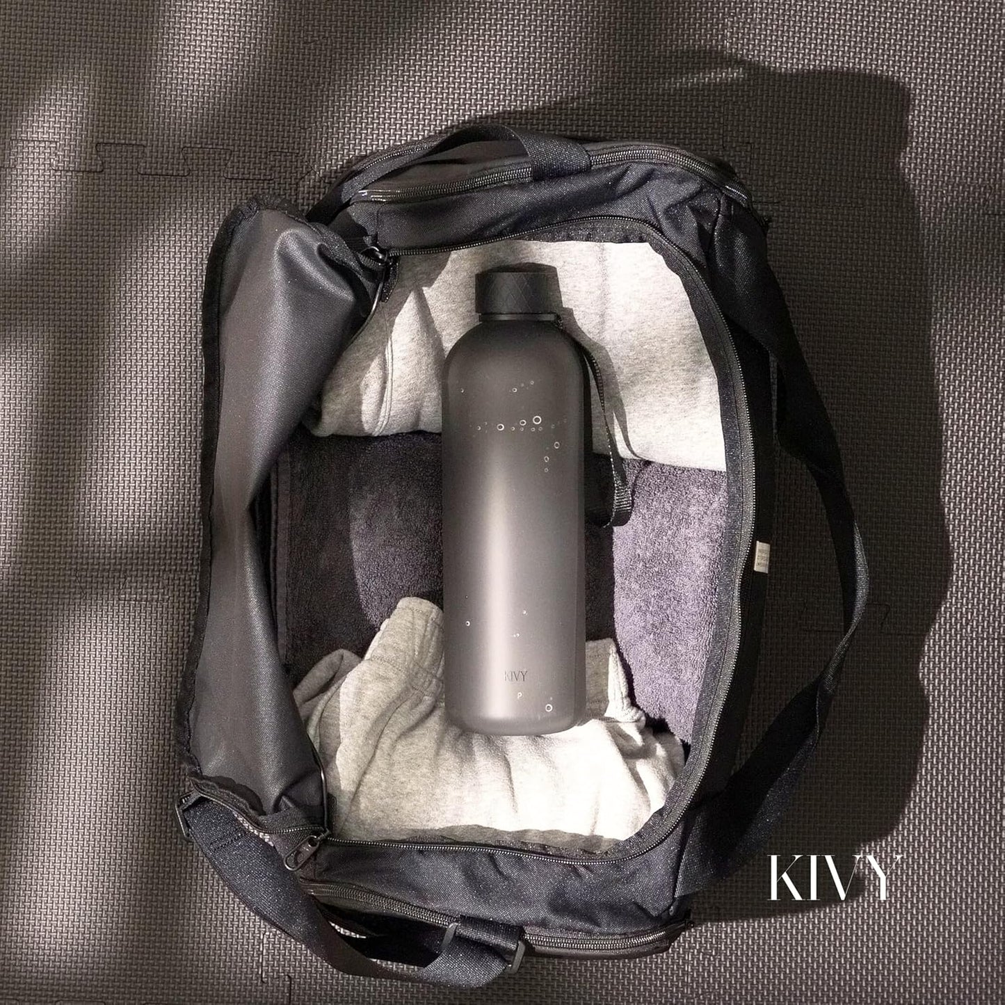 KIVY Slim Water Bottle 50oz [Lightweight & Shatterproof] - Reusable Tritan Water Bottle - Leak Proof Water Bottle for Women & Men - No Spill - Dishwasher Safe‚