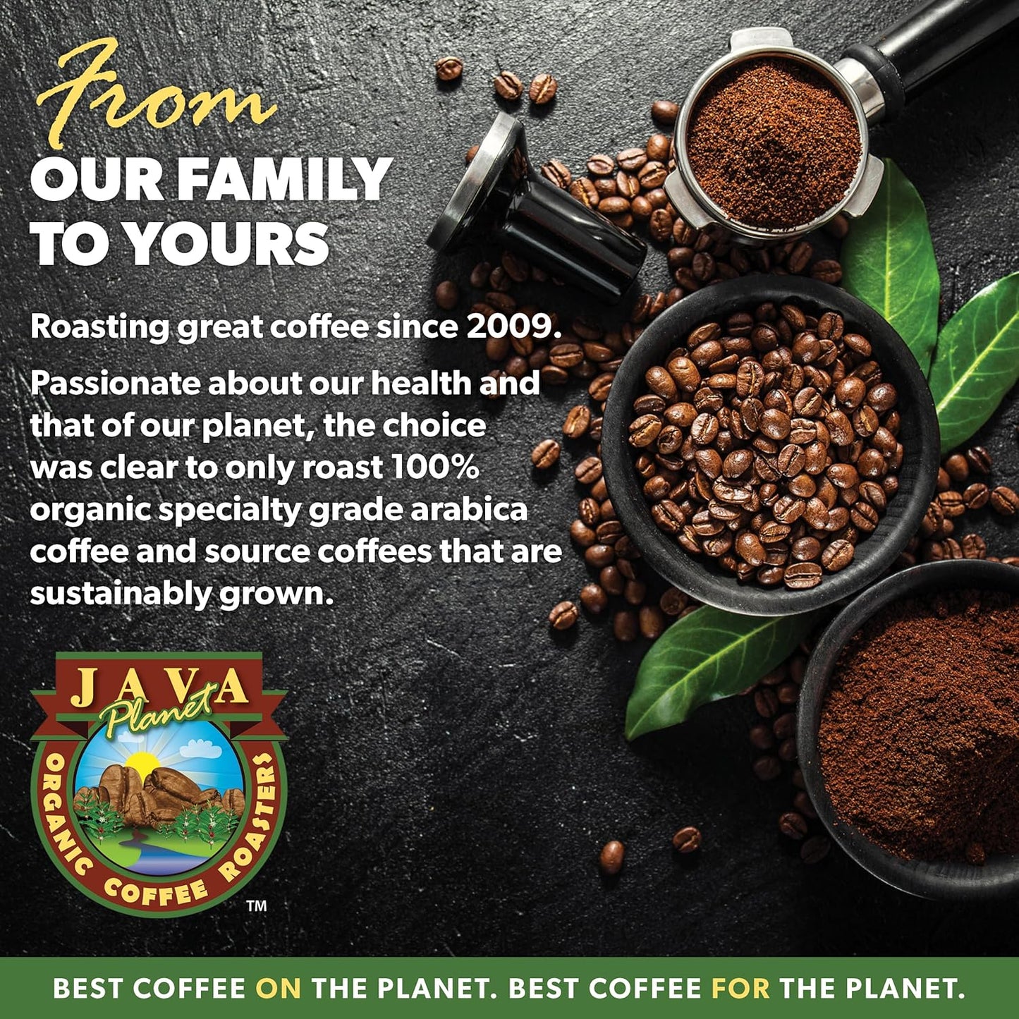 Low Acid Organic Coffee – Whole Bean, Mold-Free & Stomach Friendly by Java Planet, Sumatran Single Origin Coffee, Dark Roast, Smooth Full Flavored, 2x1LB Bag