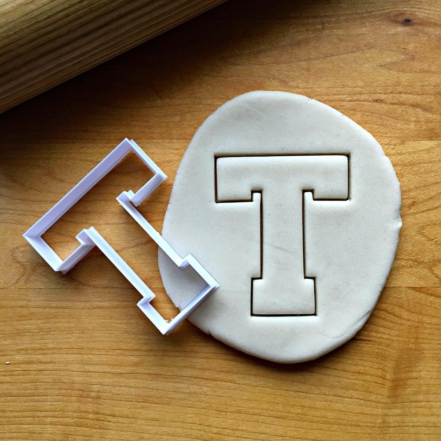 Sweet Prints Inc Varsity Letter T Cookie Cutter - Dishwasher Safe (Medium: 4")